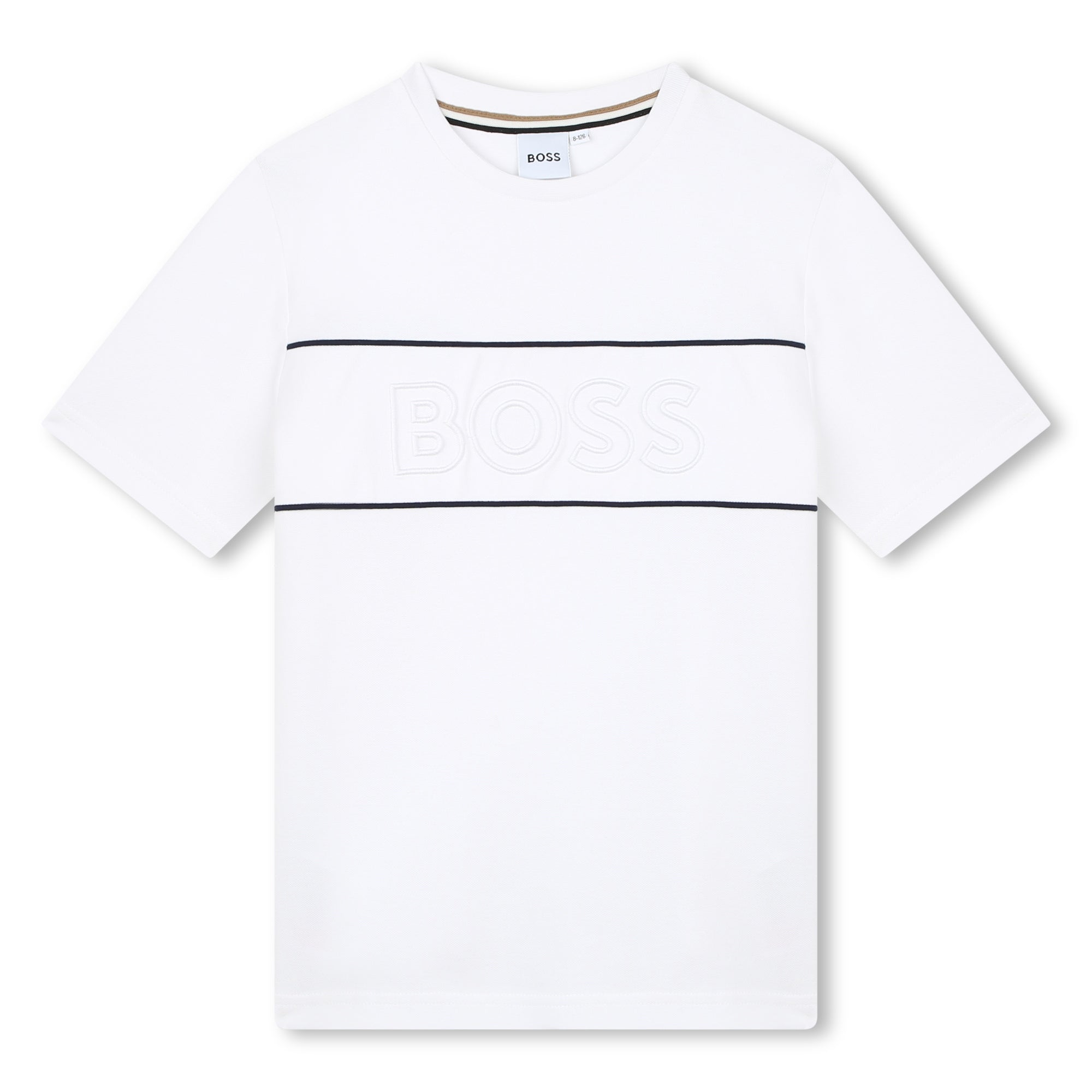 Short Sleeve Piqué Tee with Contrast Piping