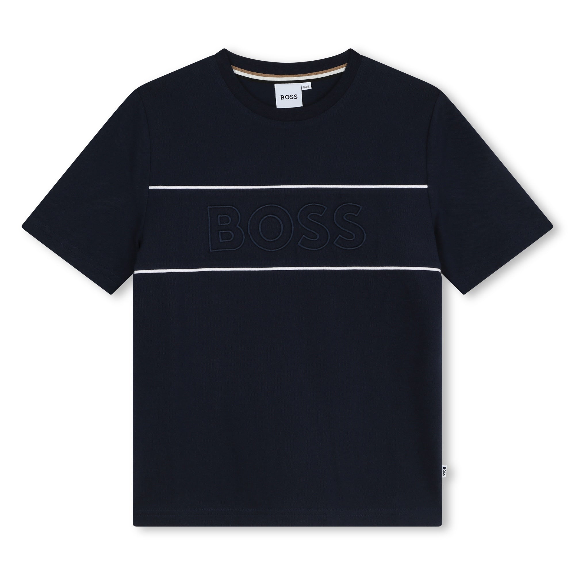 Short Sleeve Piqué Tee with Contrast Piping