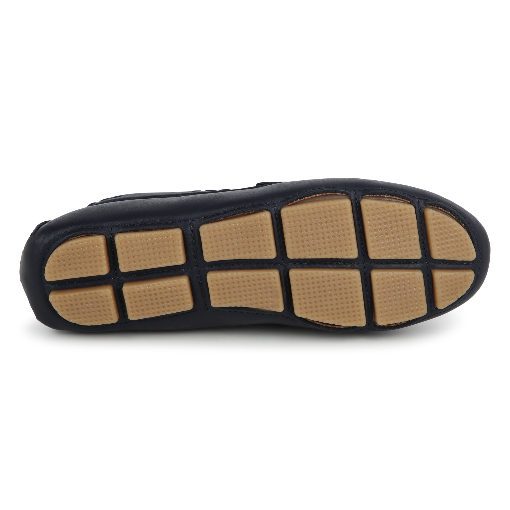 Leather Moccasins with Metallic Detail Hugo Boss