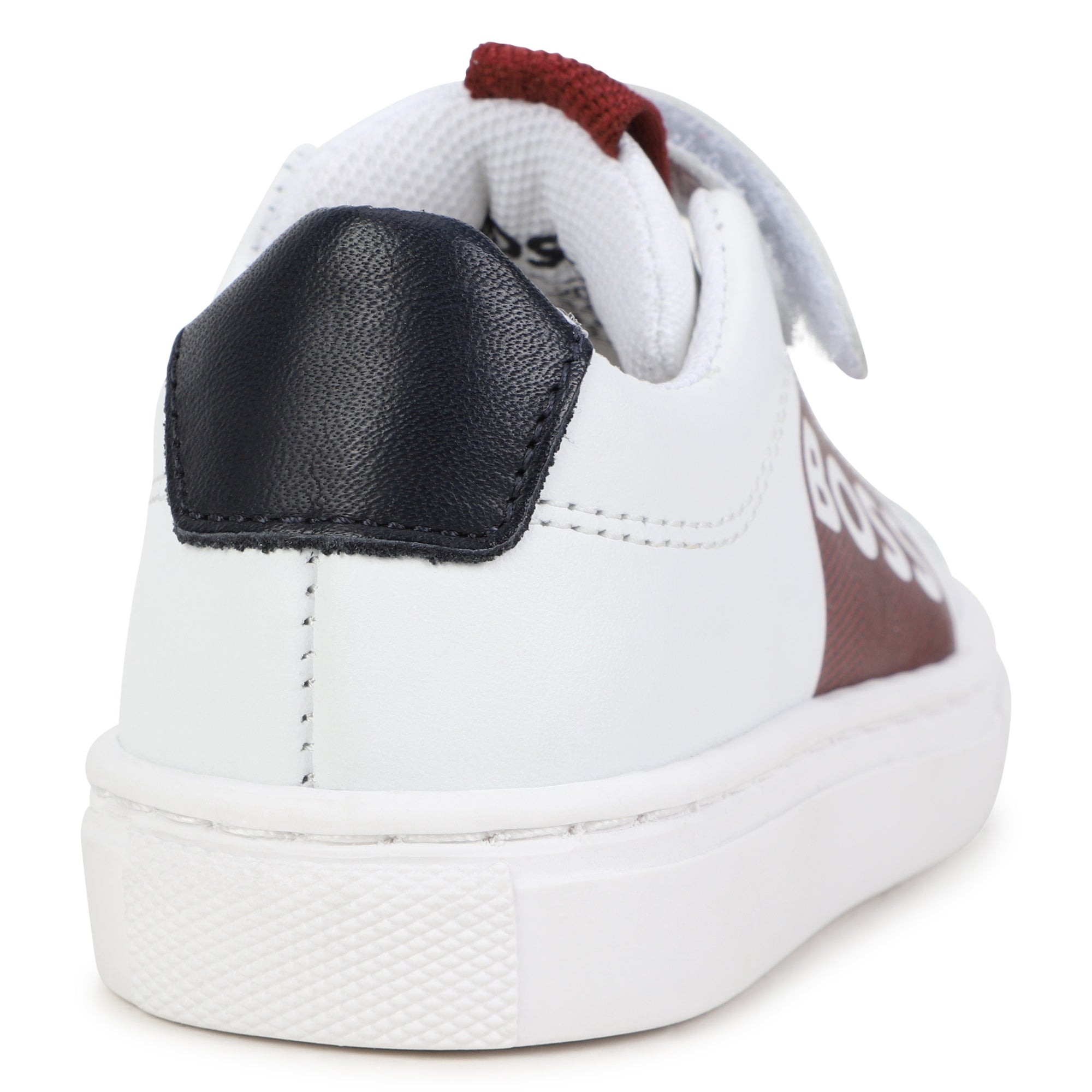 Cow Leather Trainers with Elastic Laces Hugo Boss