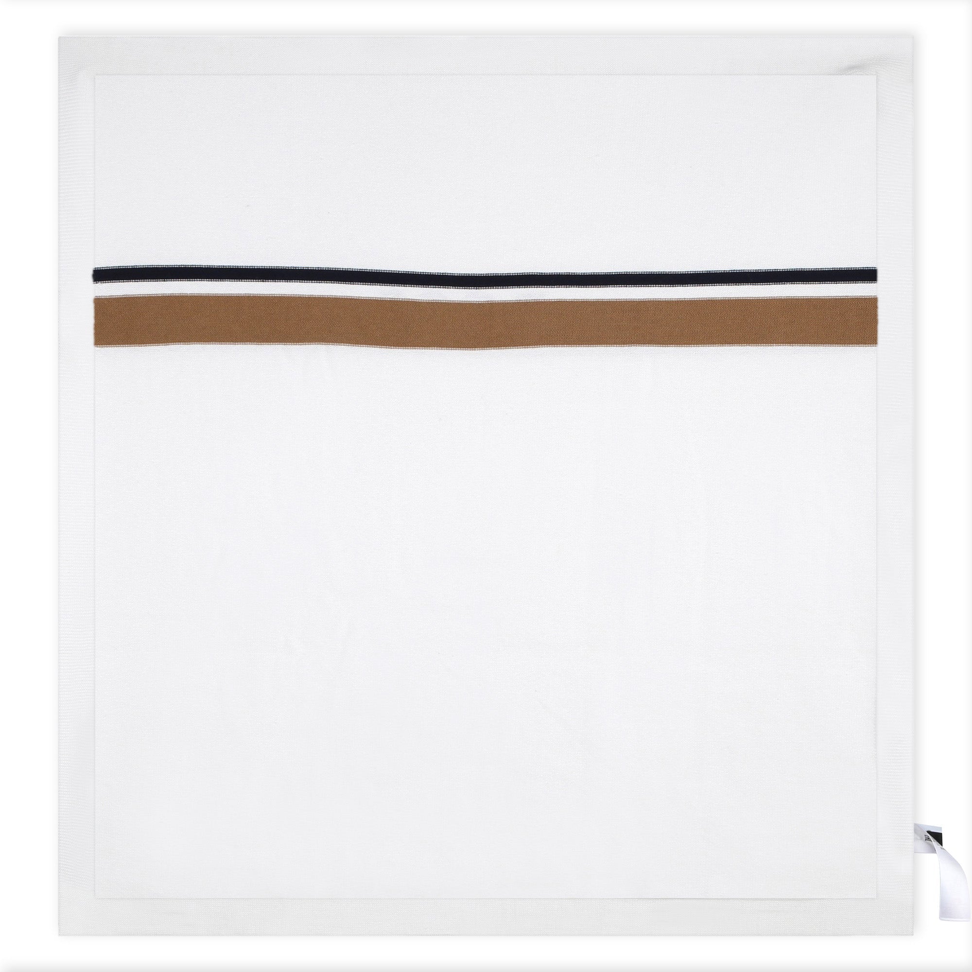 Cotton Knit Baby Blanket with Jacquard Print Hugo Boss