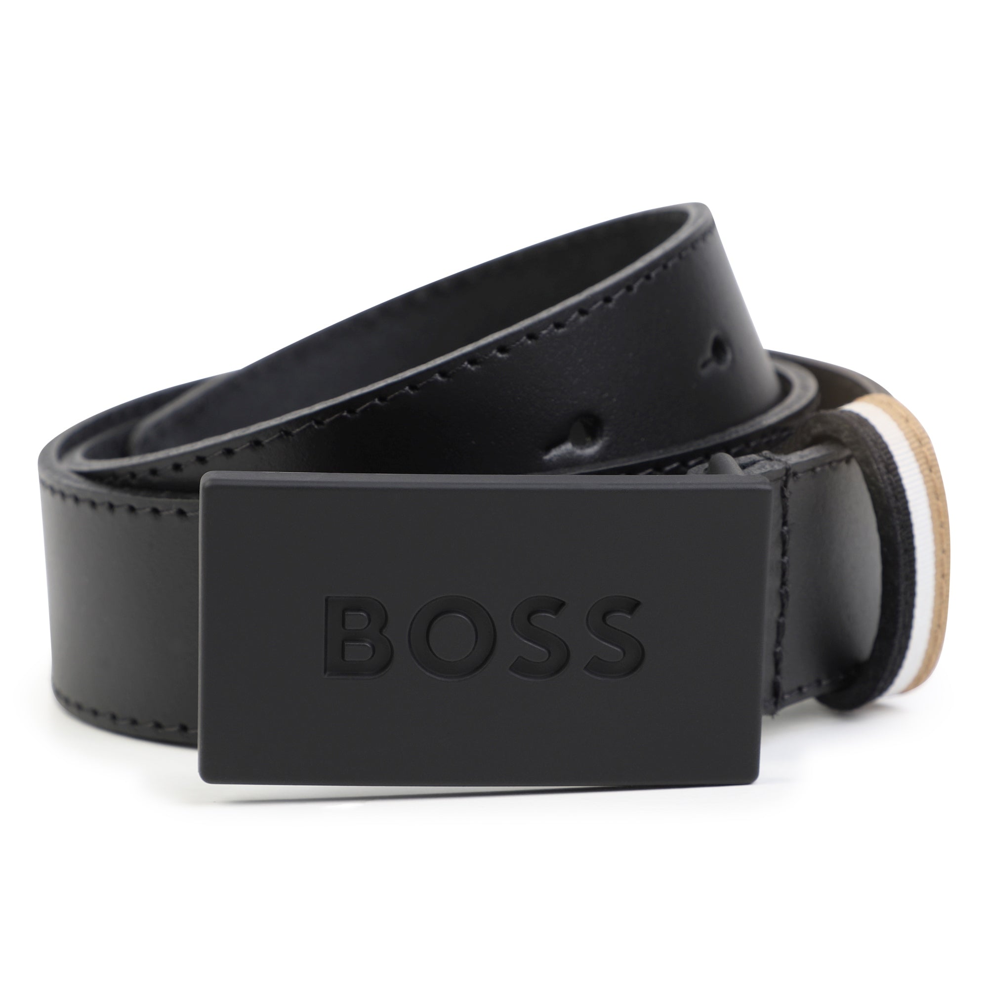 Leather Belt with Metal Buckle Hugo Boss