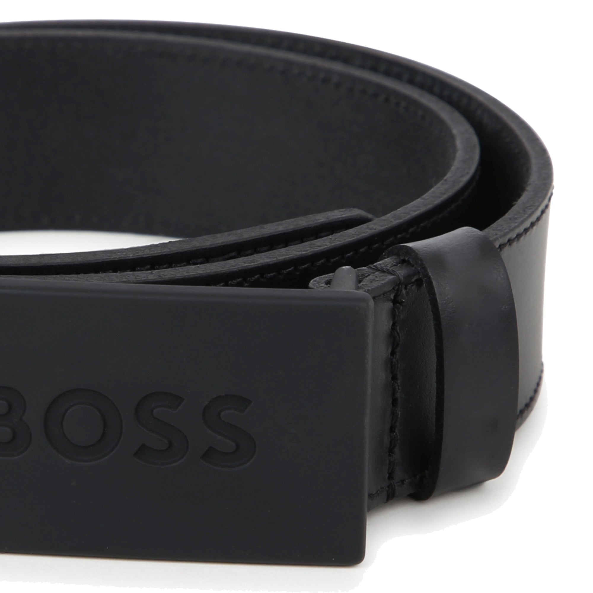 Leather Belt with Metal Buckle Hugo Boss