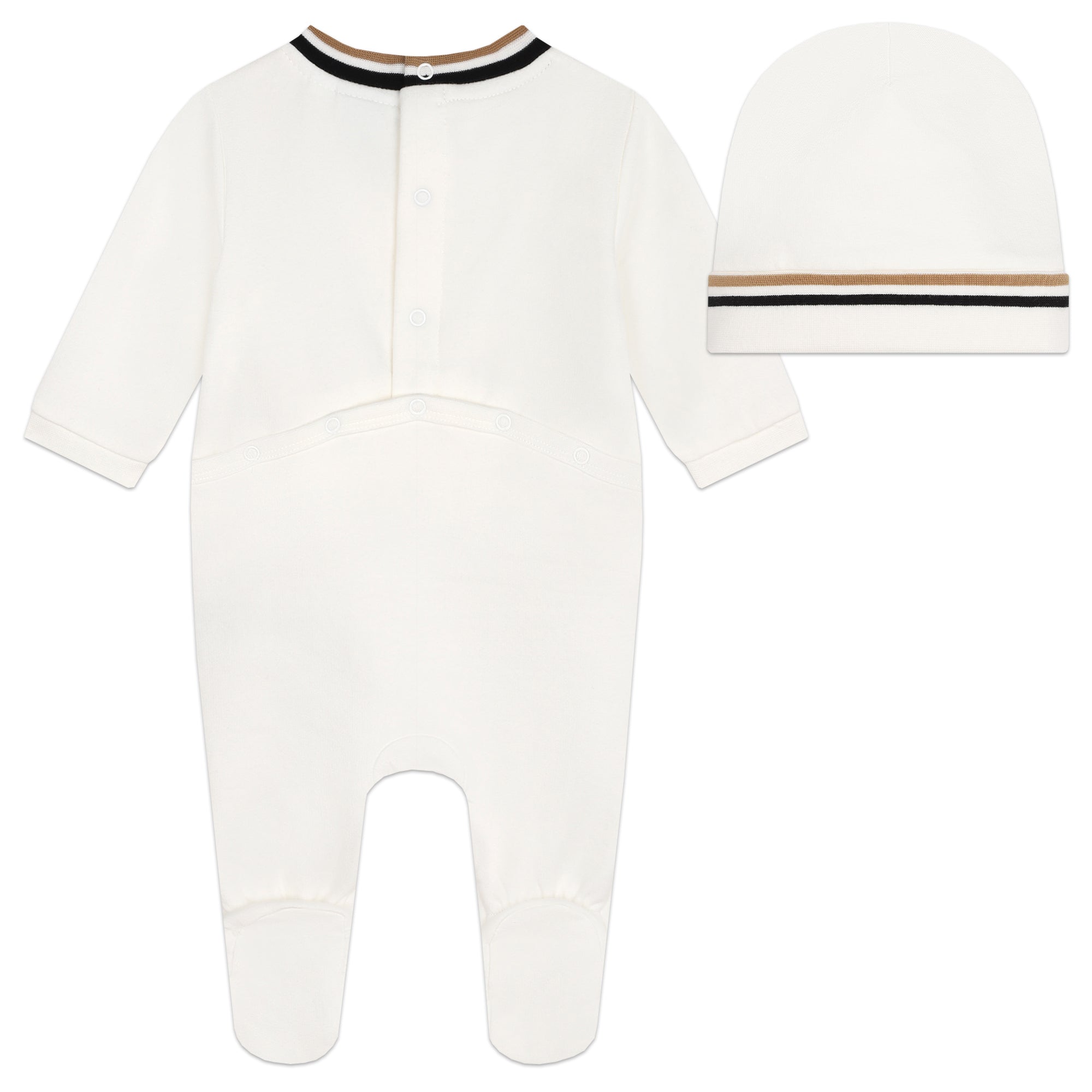 Offwhite Pyjamas & Hat Set with Red Panda