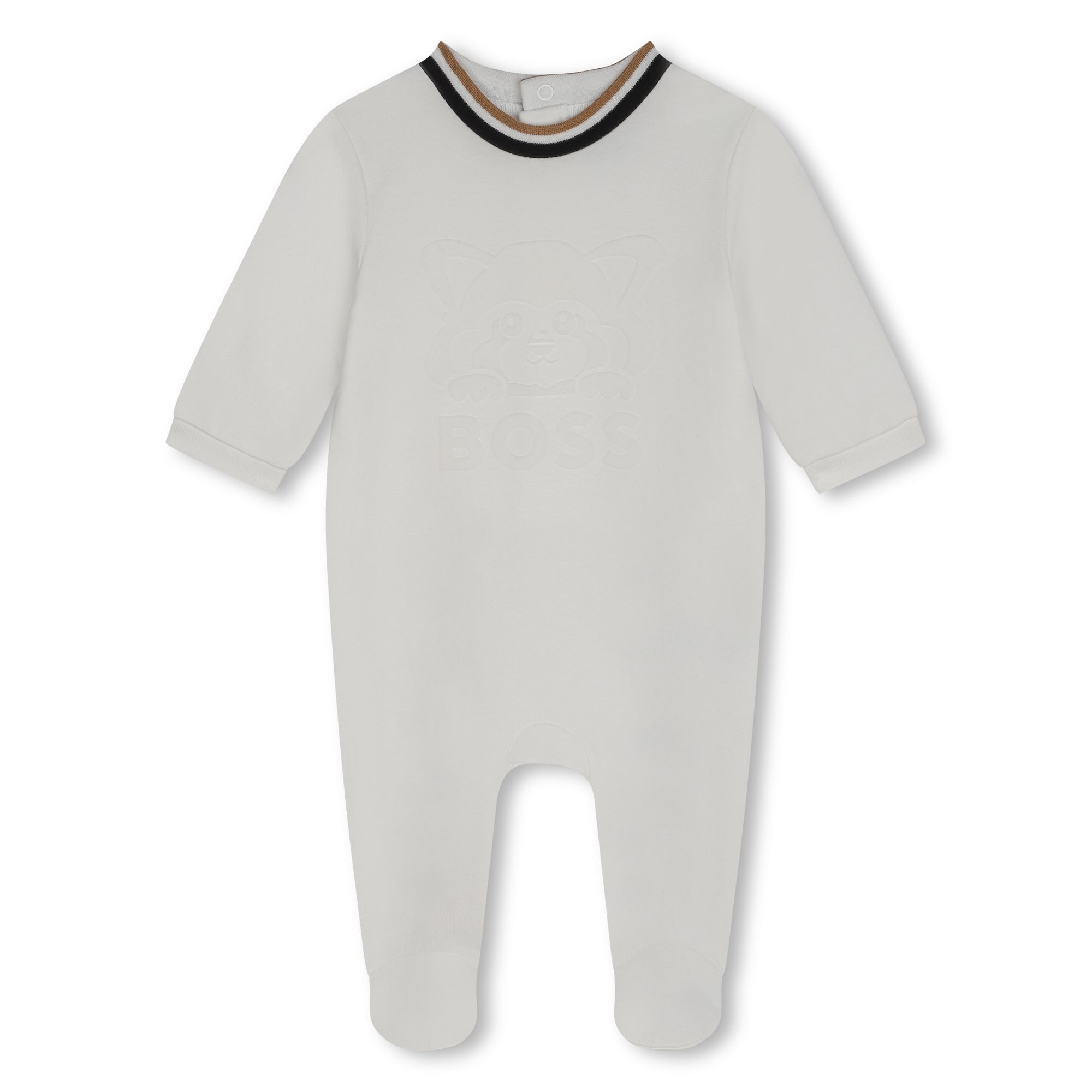 Offwhite Pyjamas & Hat Set with Red Panda