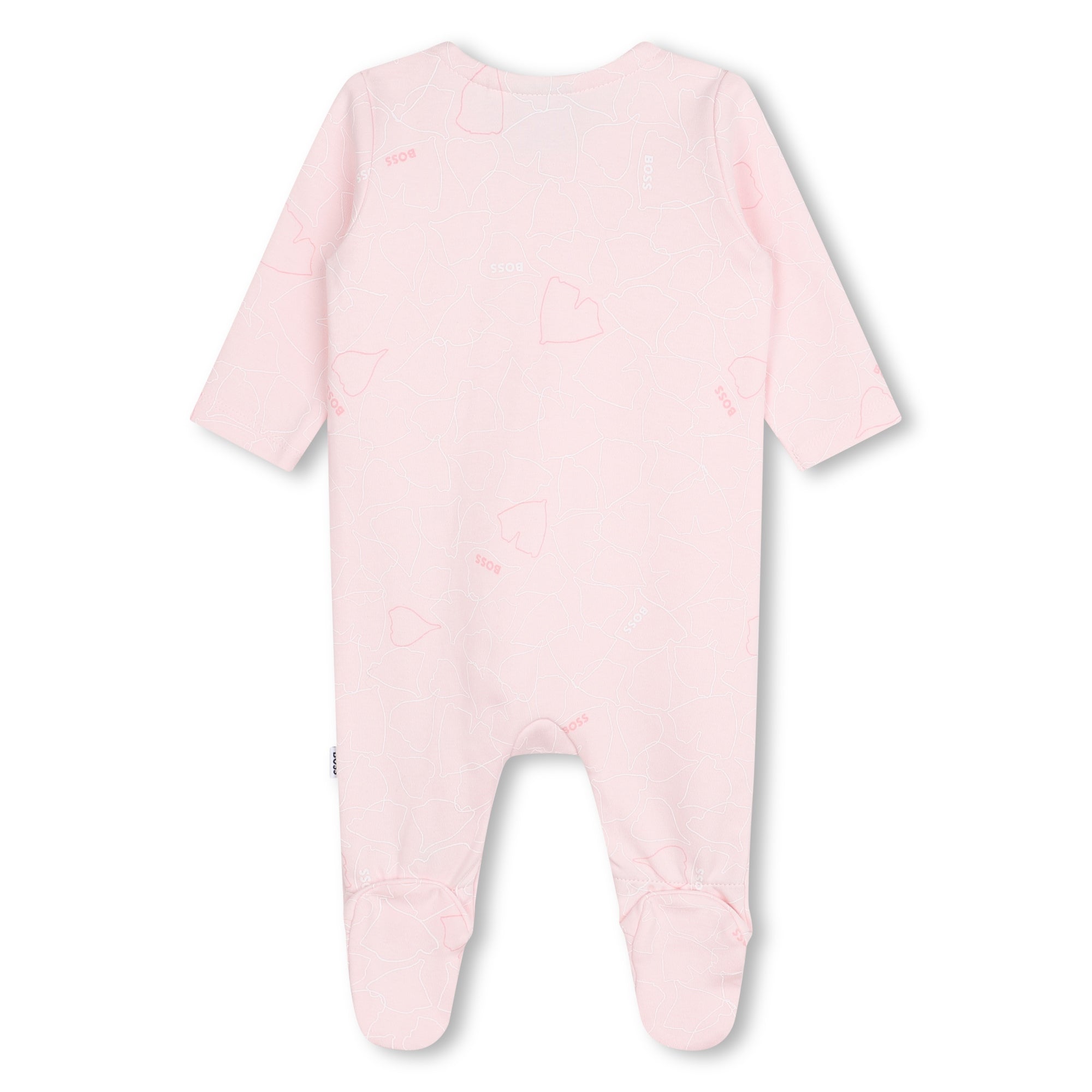Pale Pink Pyjamas and Hat Set Hugo Boss