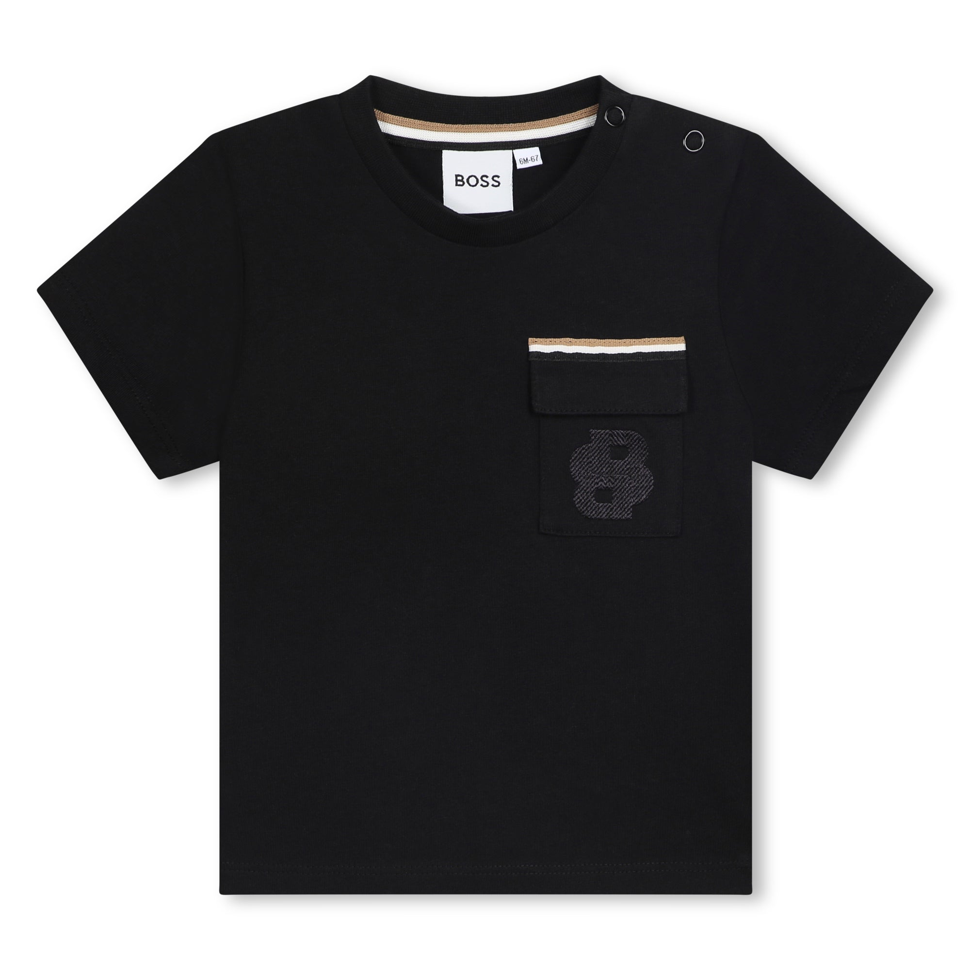 Braid Iconic Black Tee Hugo Boss