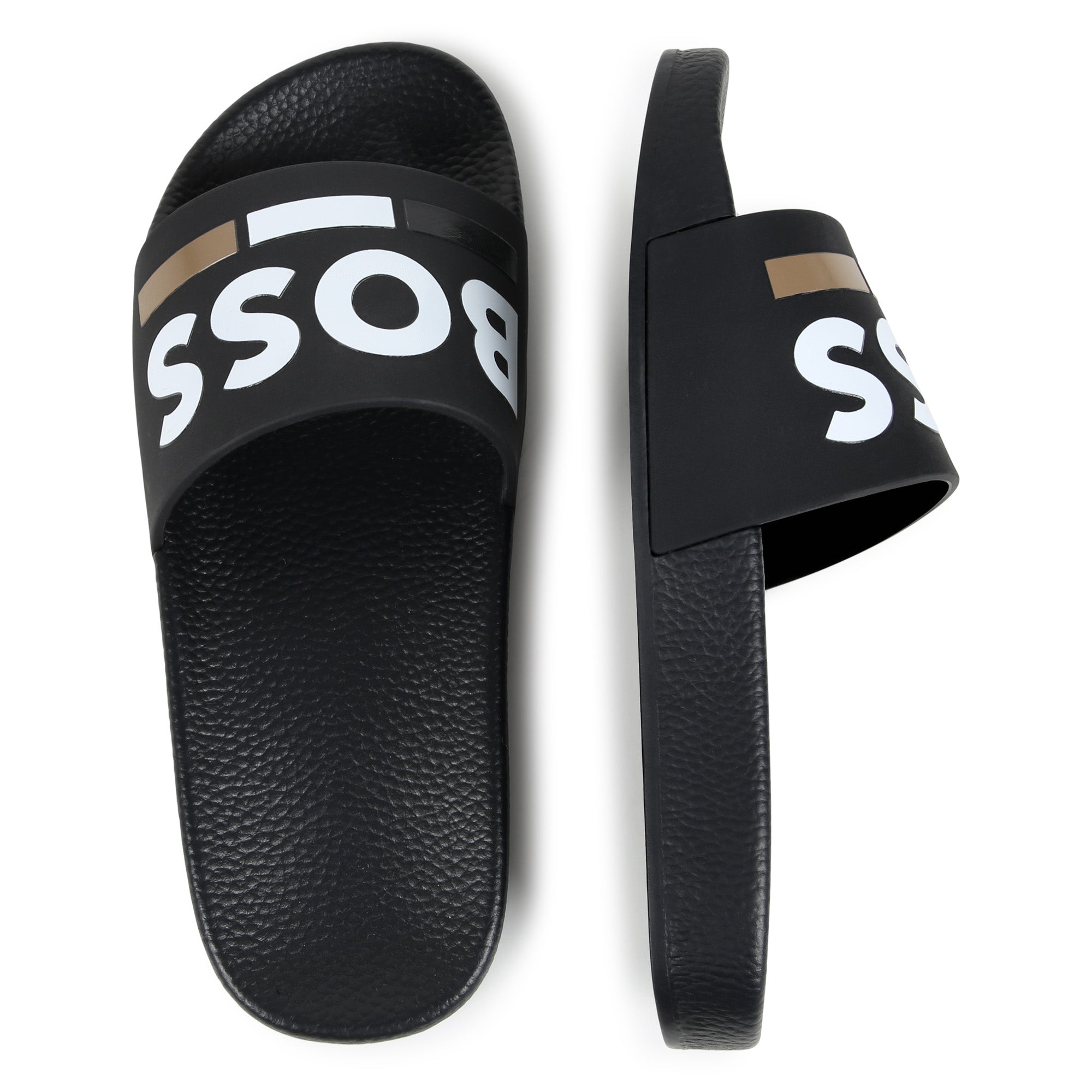Aqua Slides with Iconic Branding Hugo Boss