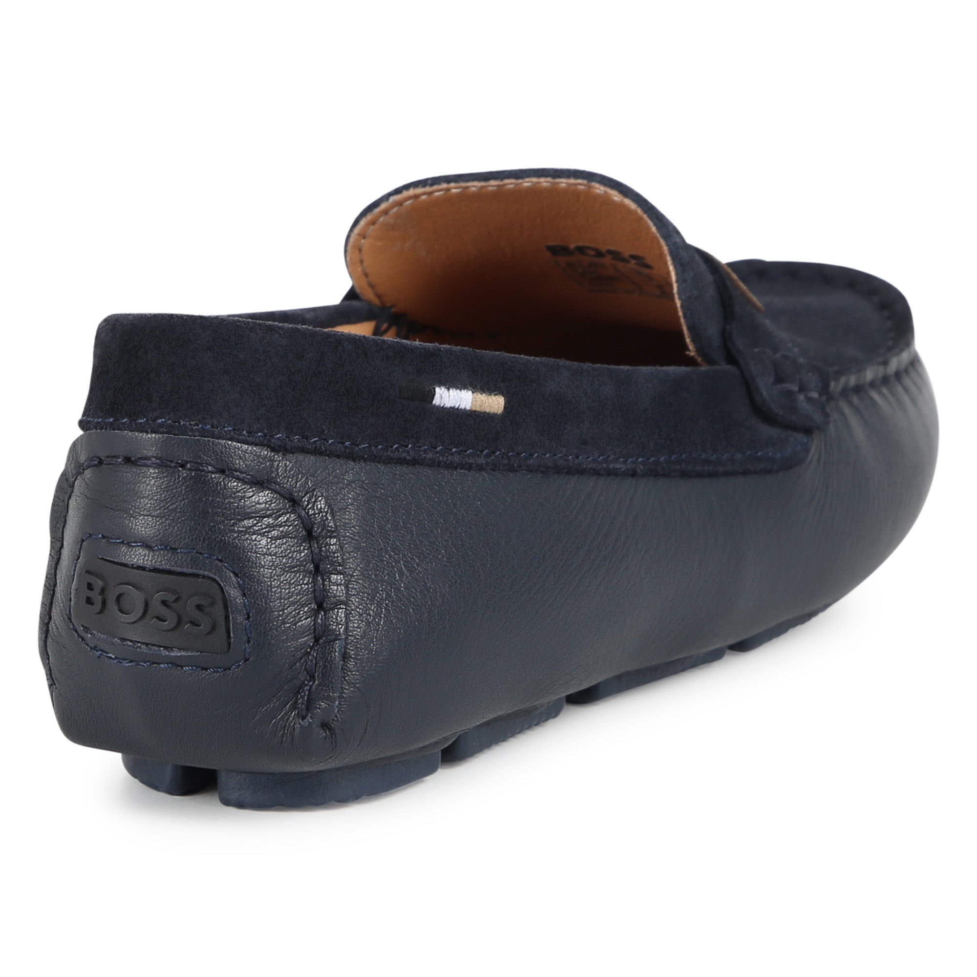 Navy Suede Loafers Hugo Boss