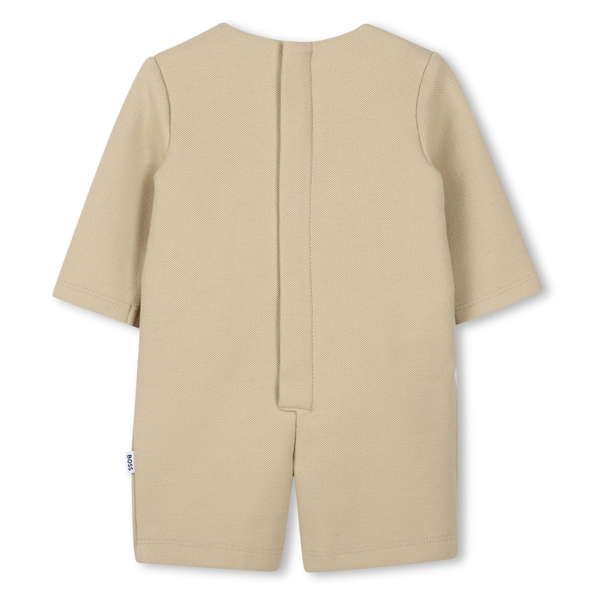 Baby Short Suit Overall with Double-Sided Jersey Hugo Boss