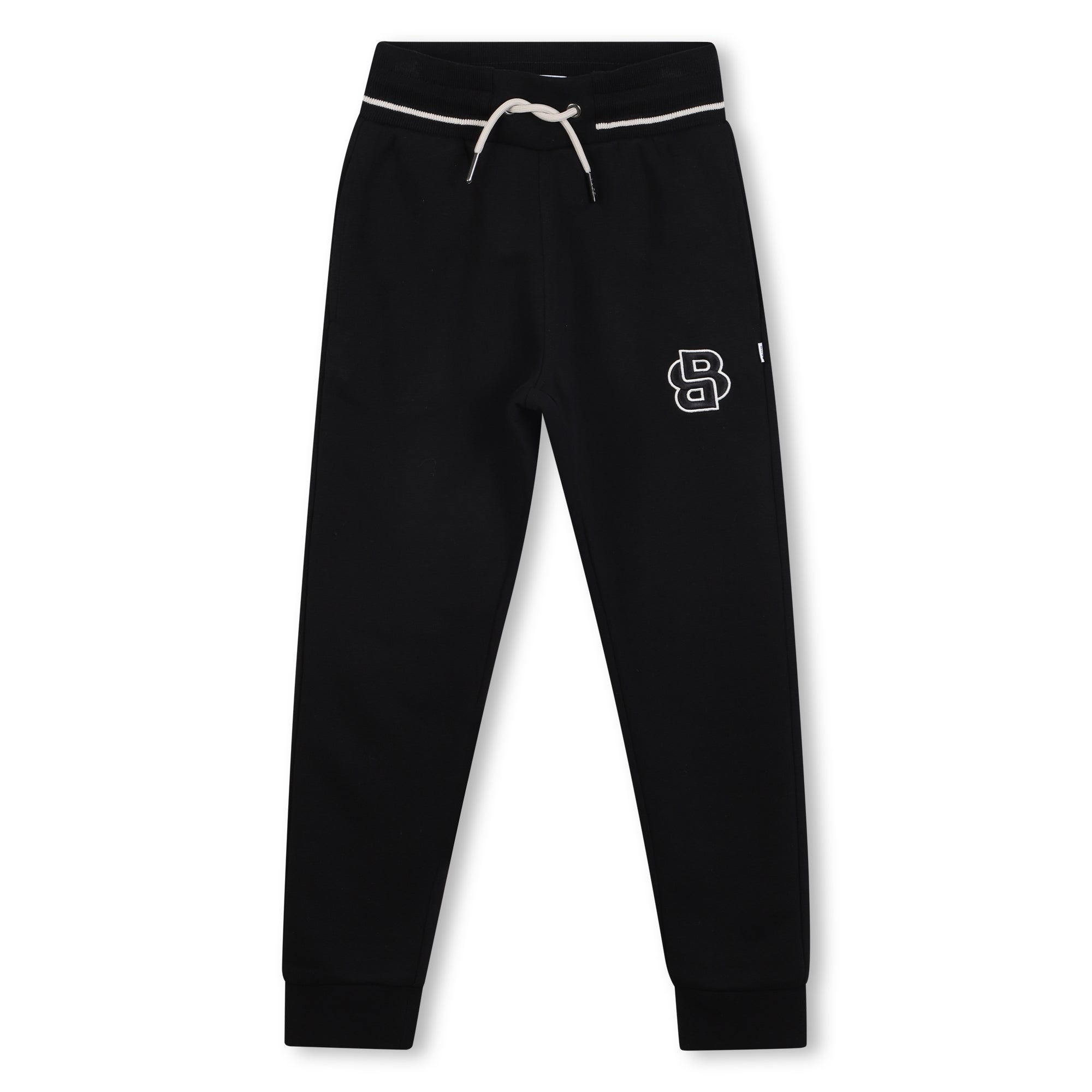 Brushed Fleece Jogging Bottoms with Contrasting Waist Stripe