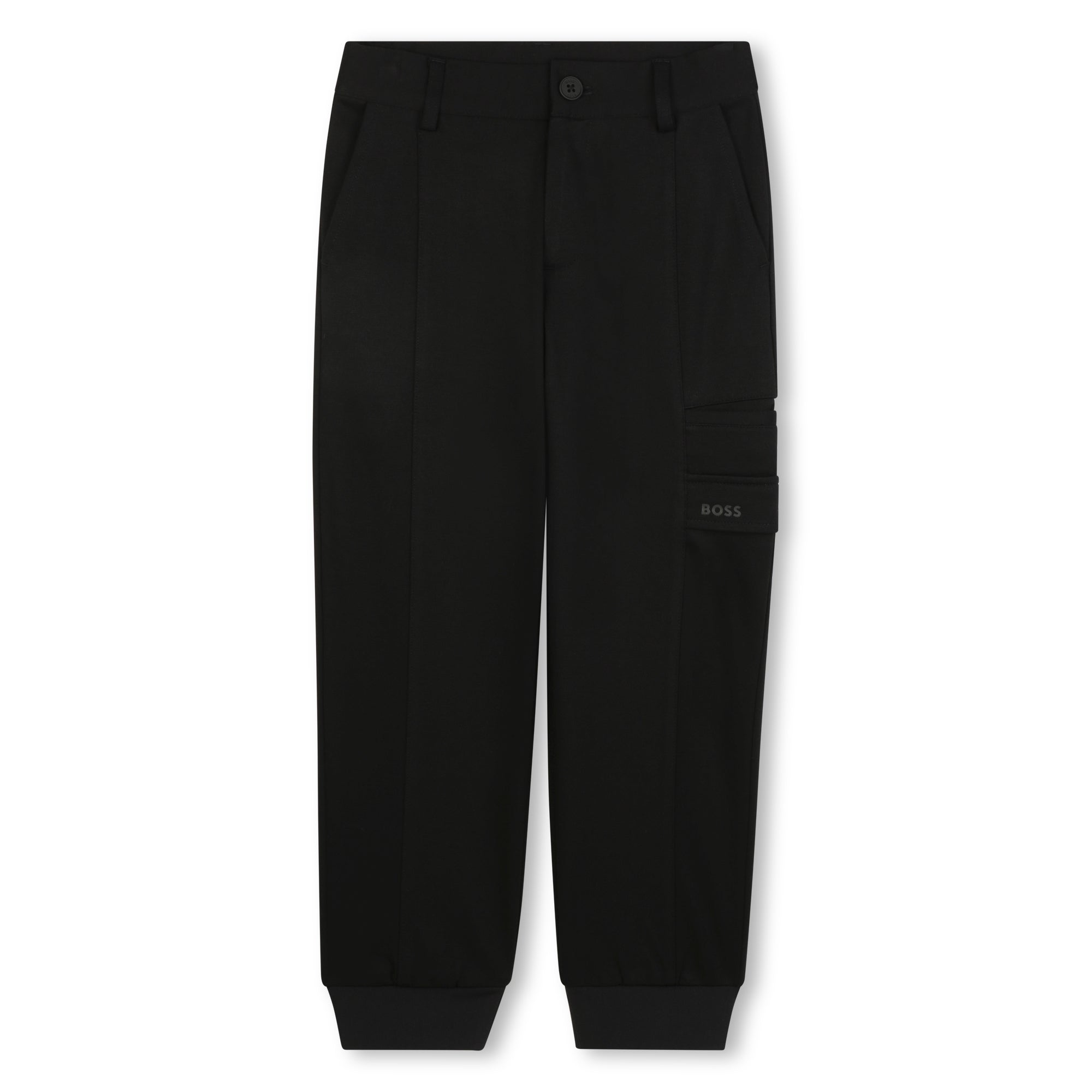 Cargo Trousers with Ribbed Cuffs for Boys