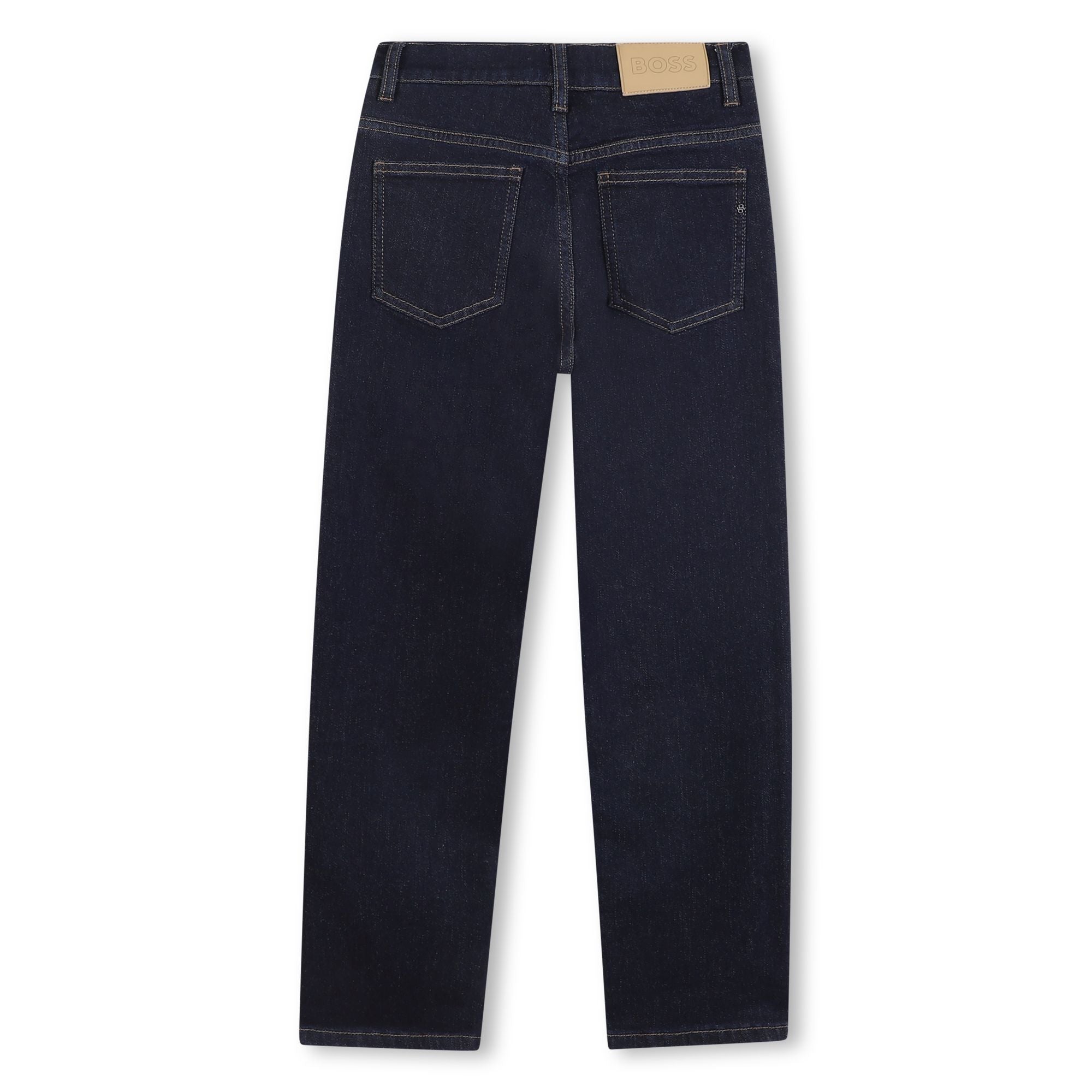 Stretch Cotton Denim Jeans for Boys Hugo Boss