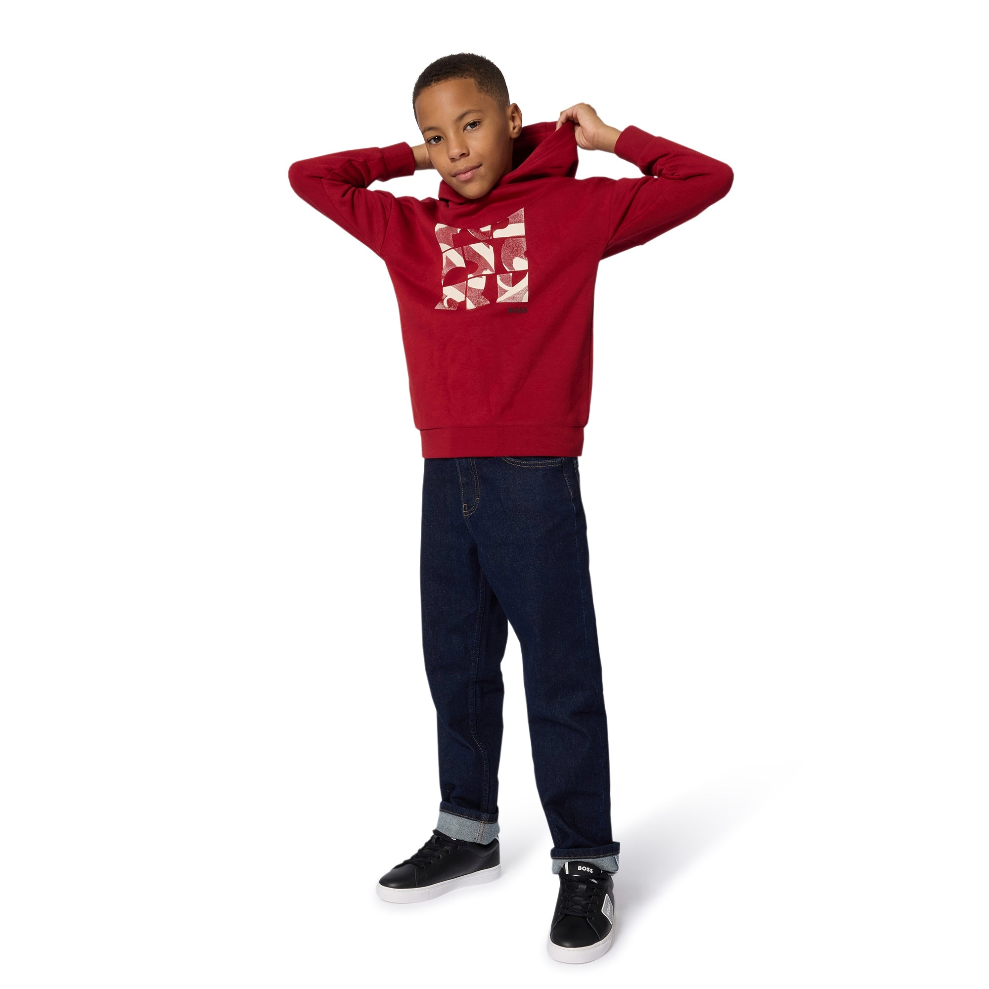 Stretch Cotton Denim Jeans for Boys