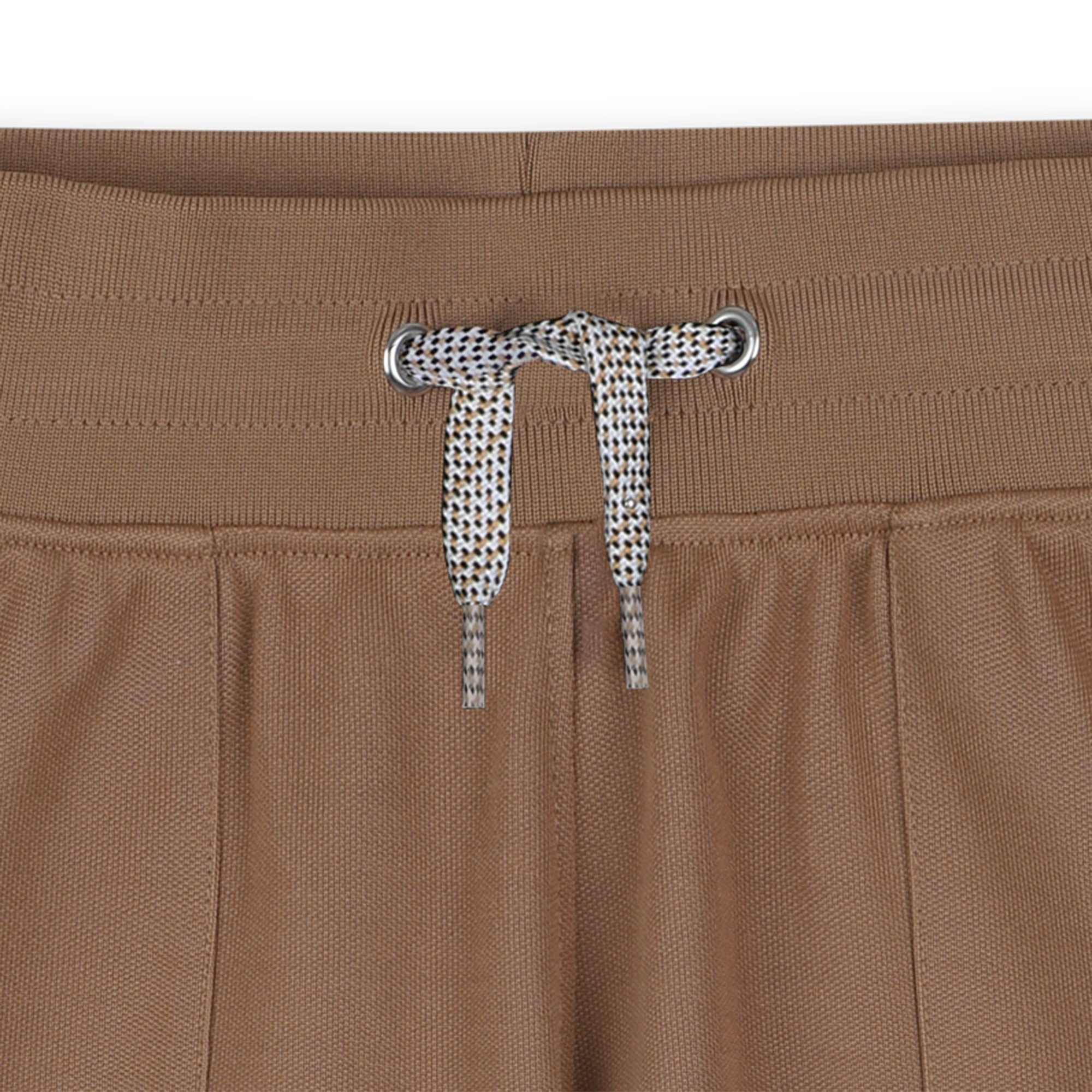 Cotton Piqué Jogging Shorts with Patch Pockets and Logo Details