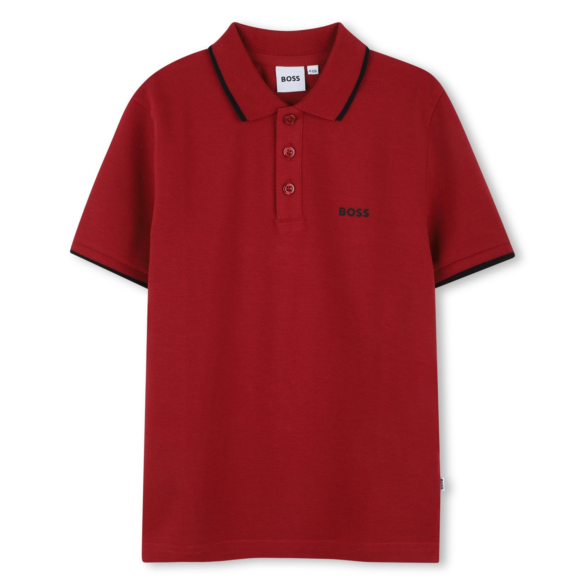 Classic Red Cotton Polo Shirt for Boys