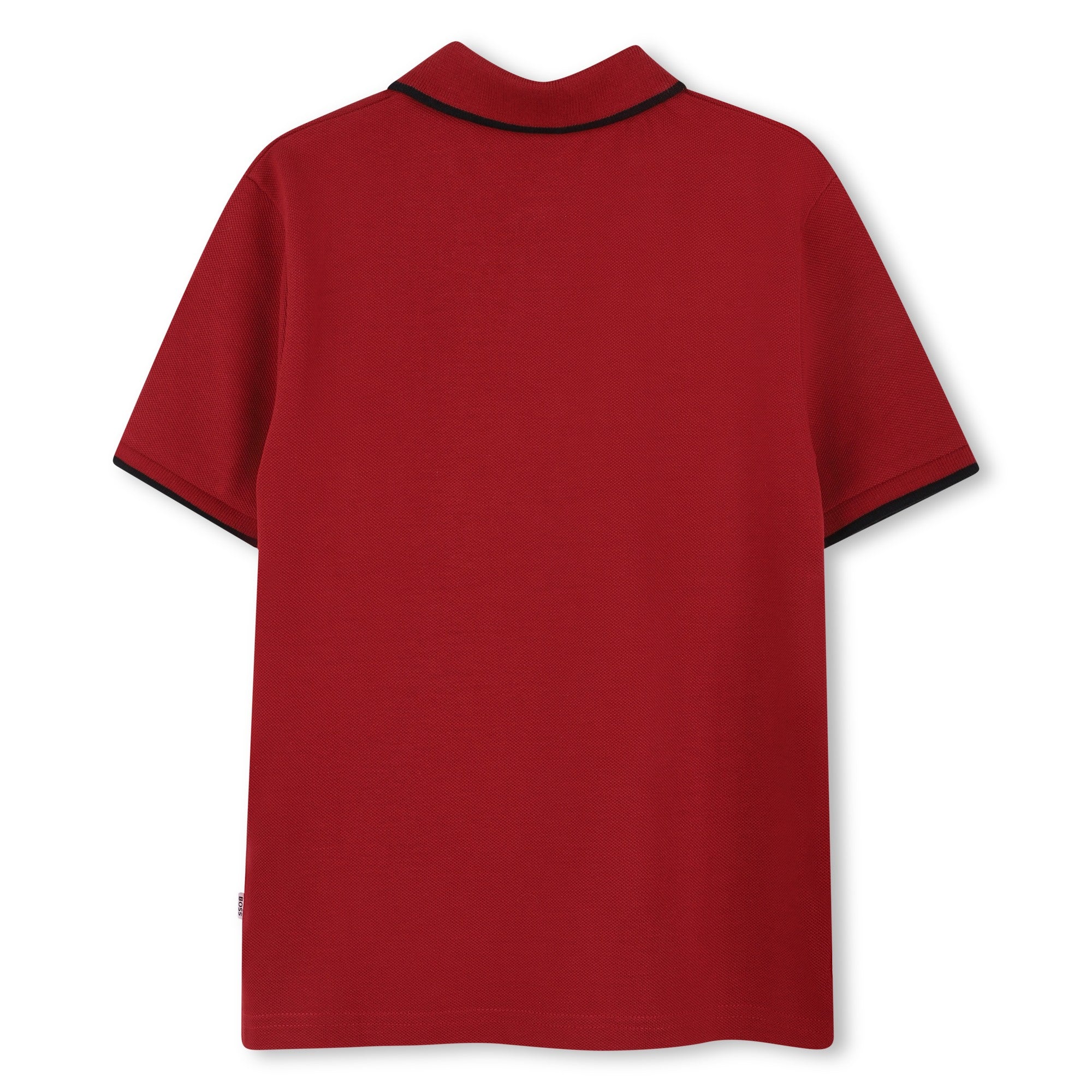 Classic Red Cotton Polo Shirt for Boys Hugo Boss
