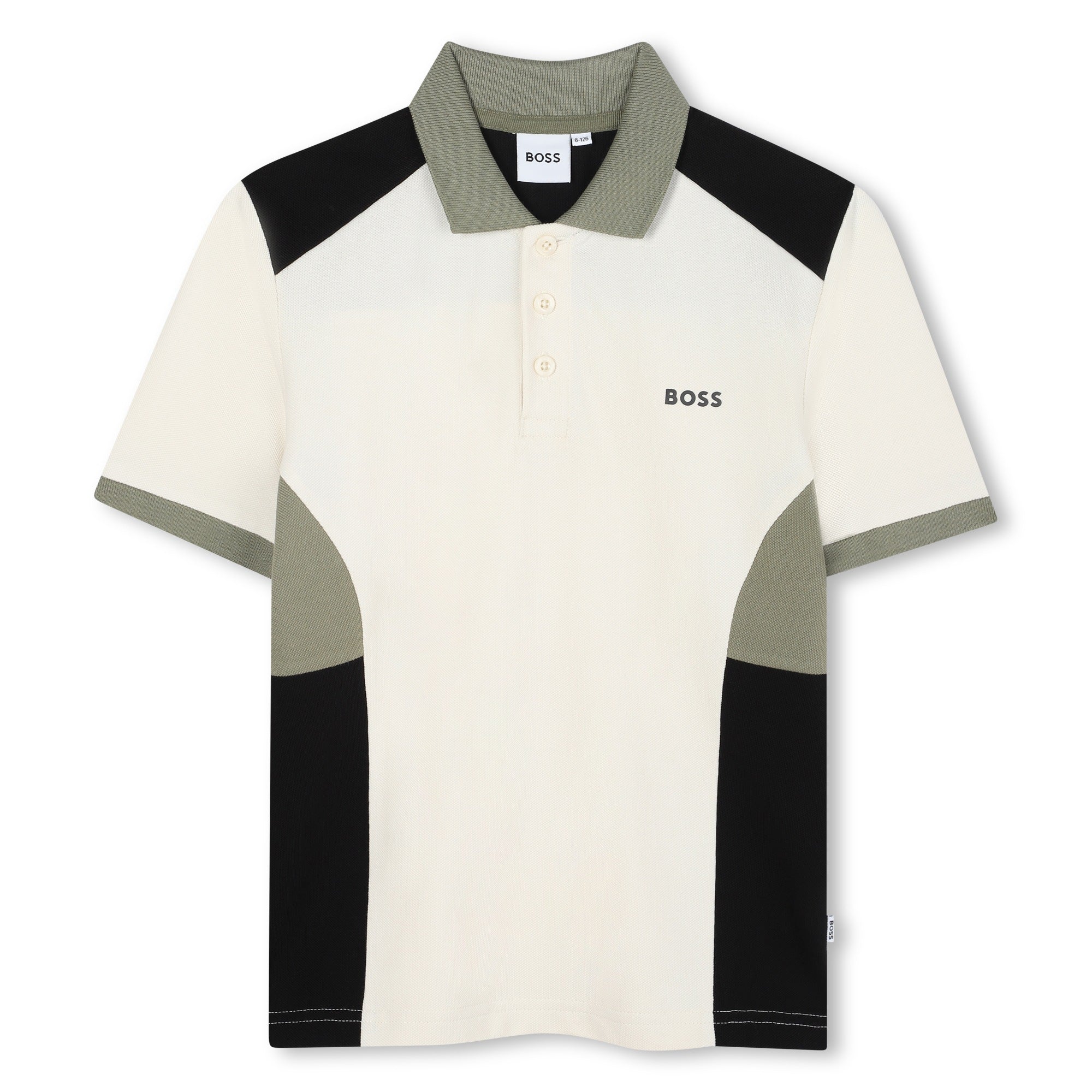 Colourblock Cotton Polo Shirt for Boys