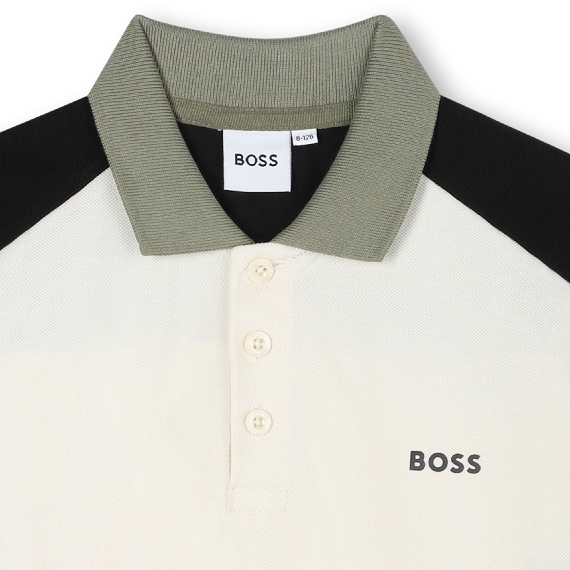 Colourblock Cotton Polo Shirt for Boys Hugo Boss