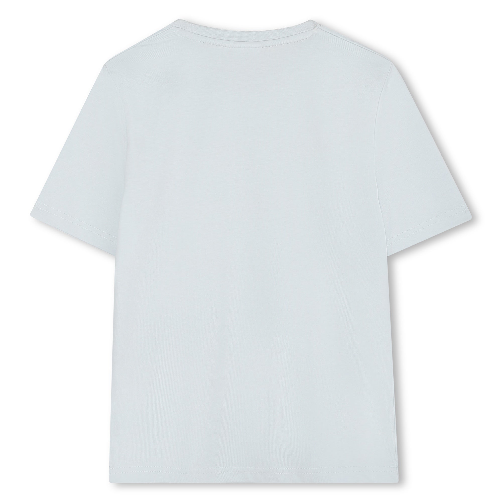 Cotton Jersey Short Sleeve T-Shirt with Fancy Logo Print