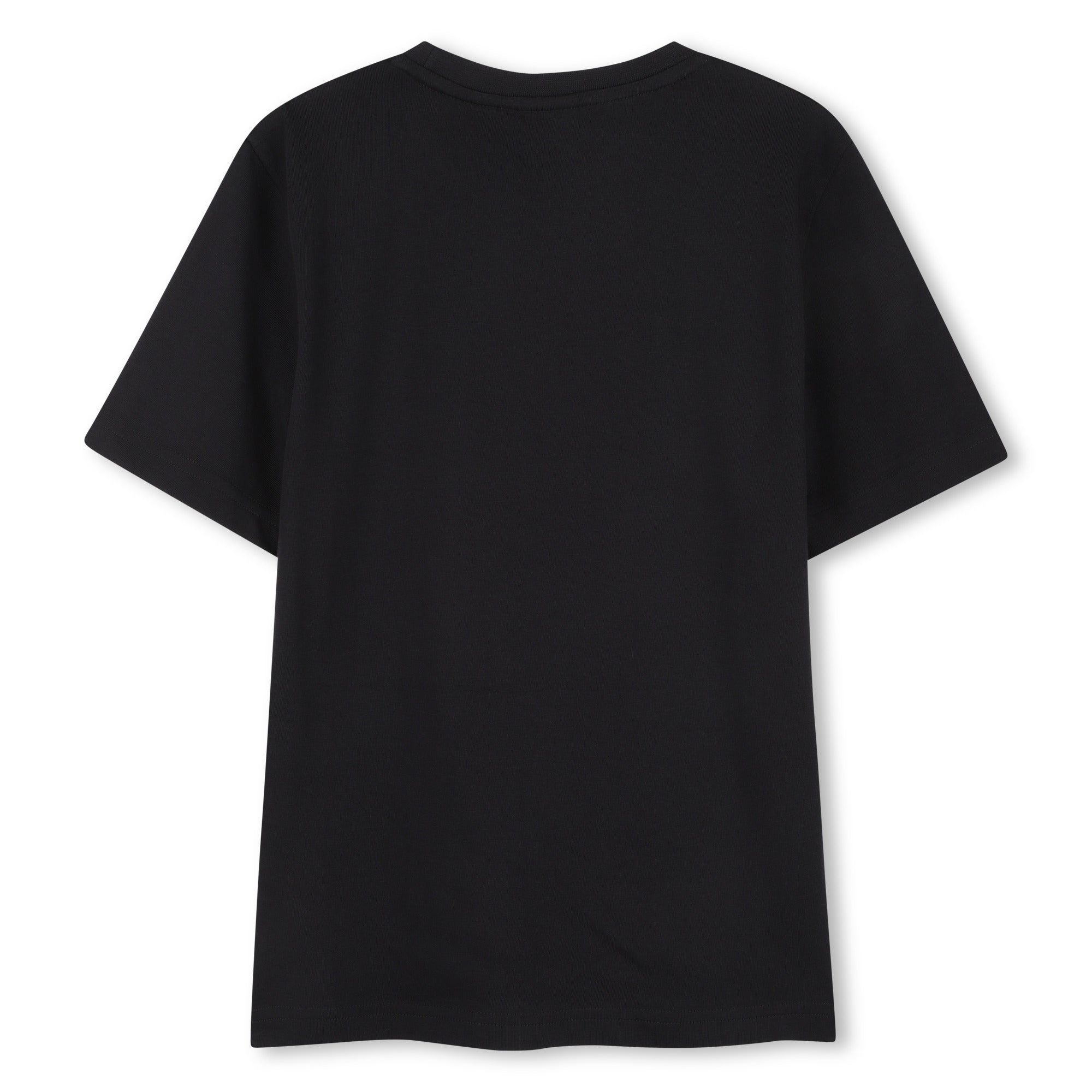 Cotton Jersey Short Sleeve T-Shirt with Monogram Print and Logo