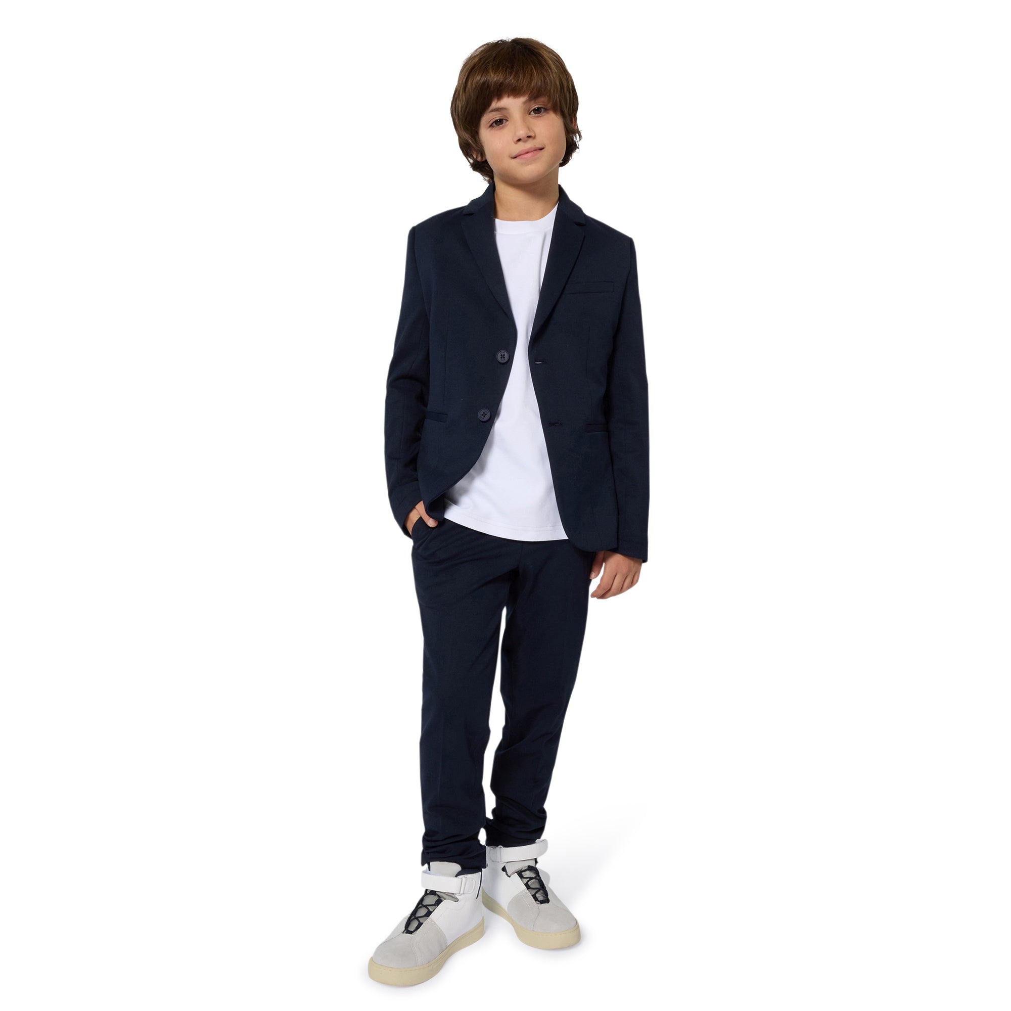 Cotton Interlock Short Sleeve T-Shirt with Embroidered Pocket Detail Hugo Boss