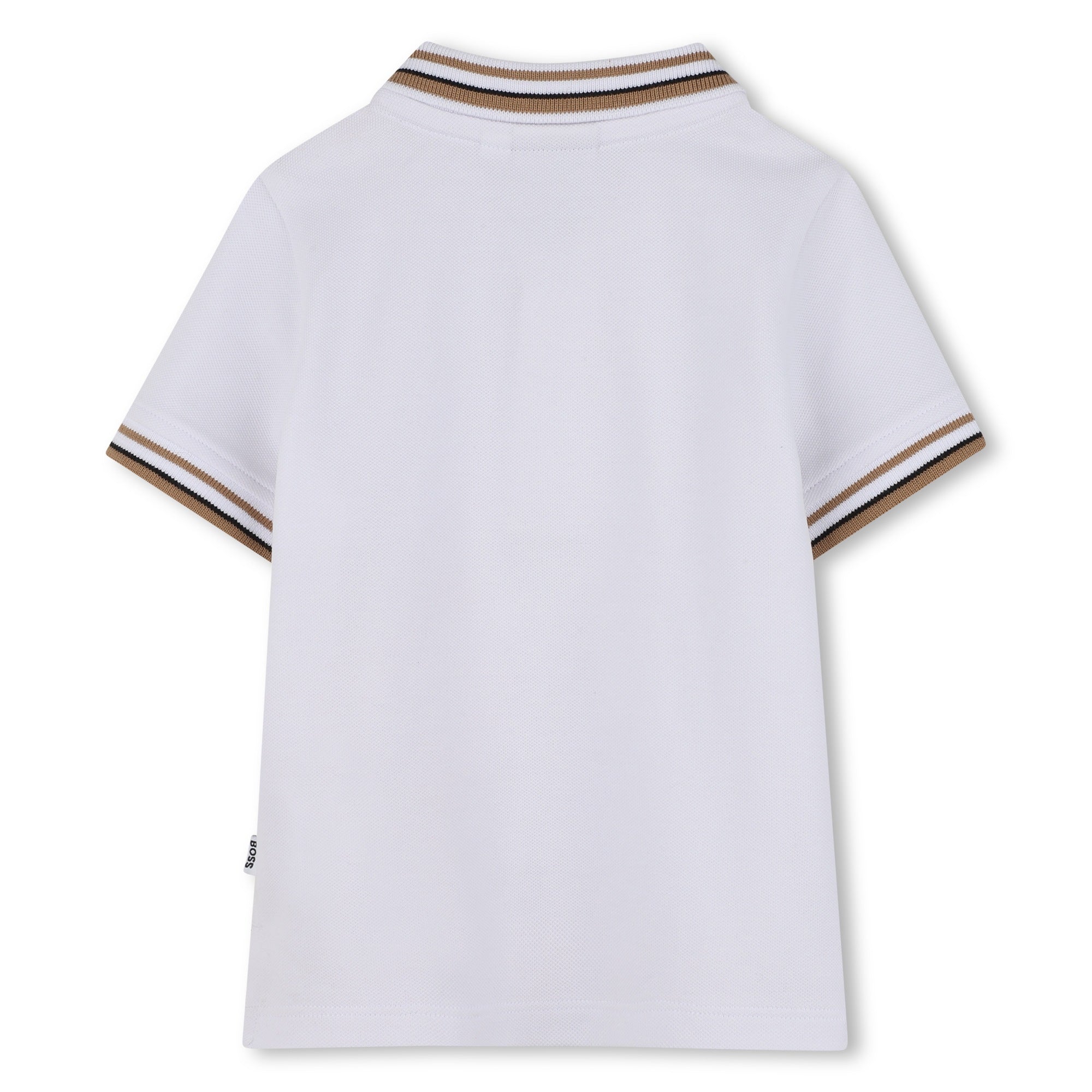 Short-Sleeved Cotton Polo Shirt for Boys Hugo Boss