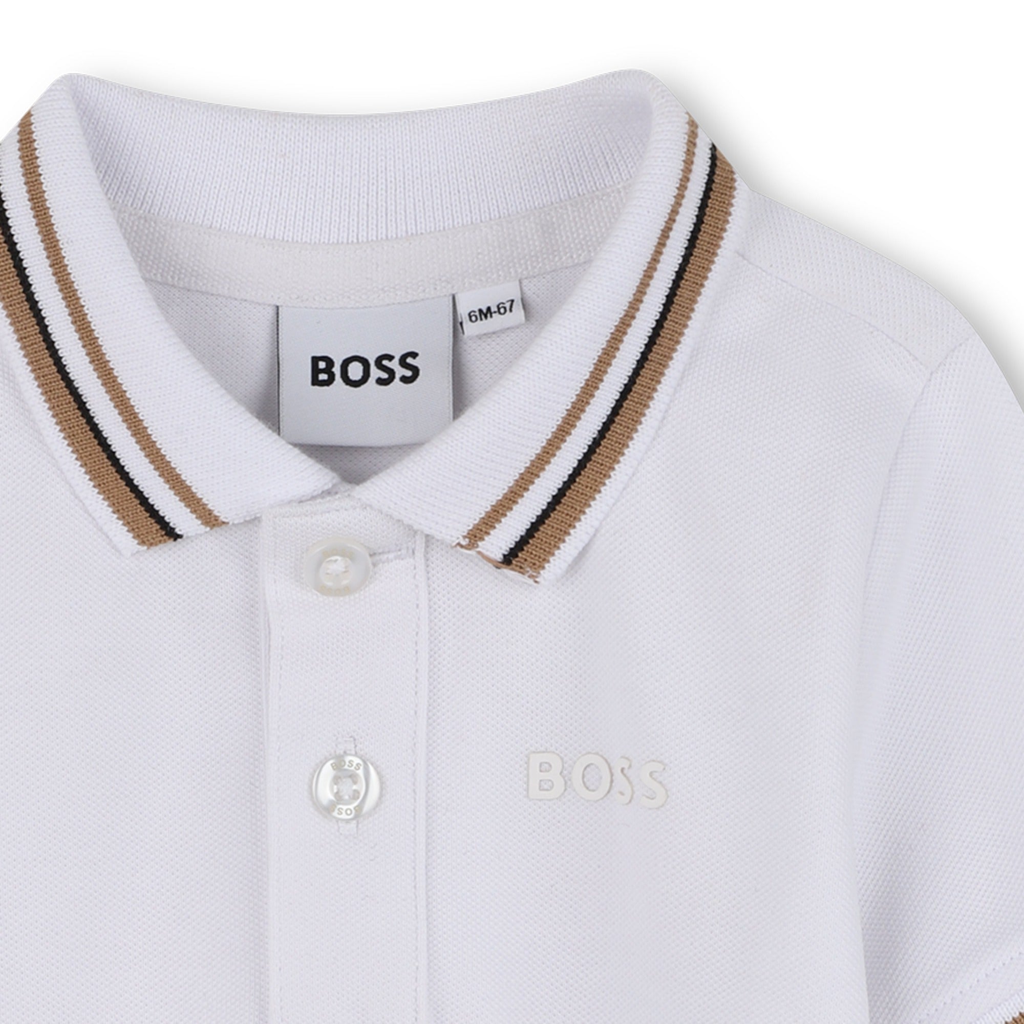 Short-Sleeved Cotton Polo Shirt for Boys
