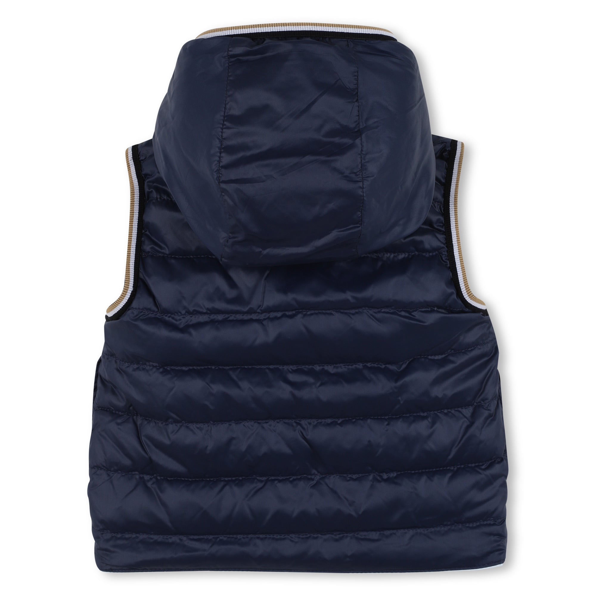 Reversible Quilted Hooded Gilet for Boys
