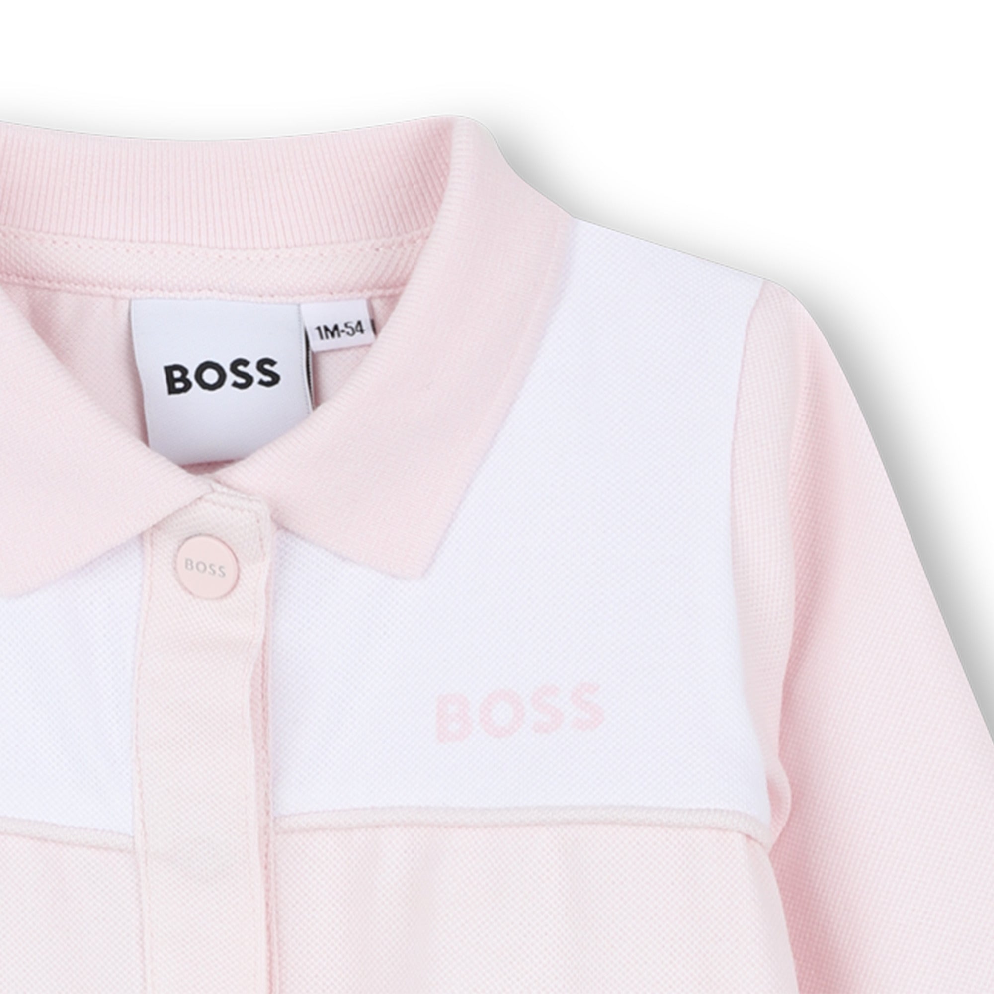 Organic Cotton Pyjamas with Polo Collar and Logo Print