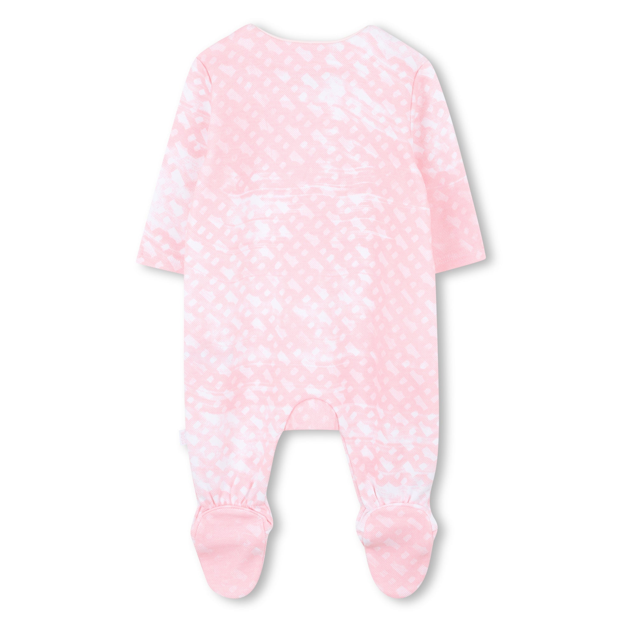 Baby Sleepsuit and Hat Set in Soft Pink Hugo Boss
