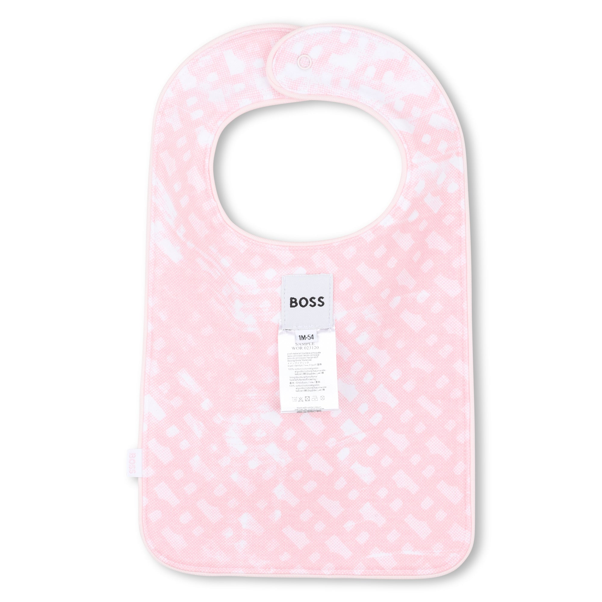 Baby Sleepsuit and Hat Set in Soft Pink Hugo Boss