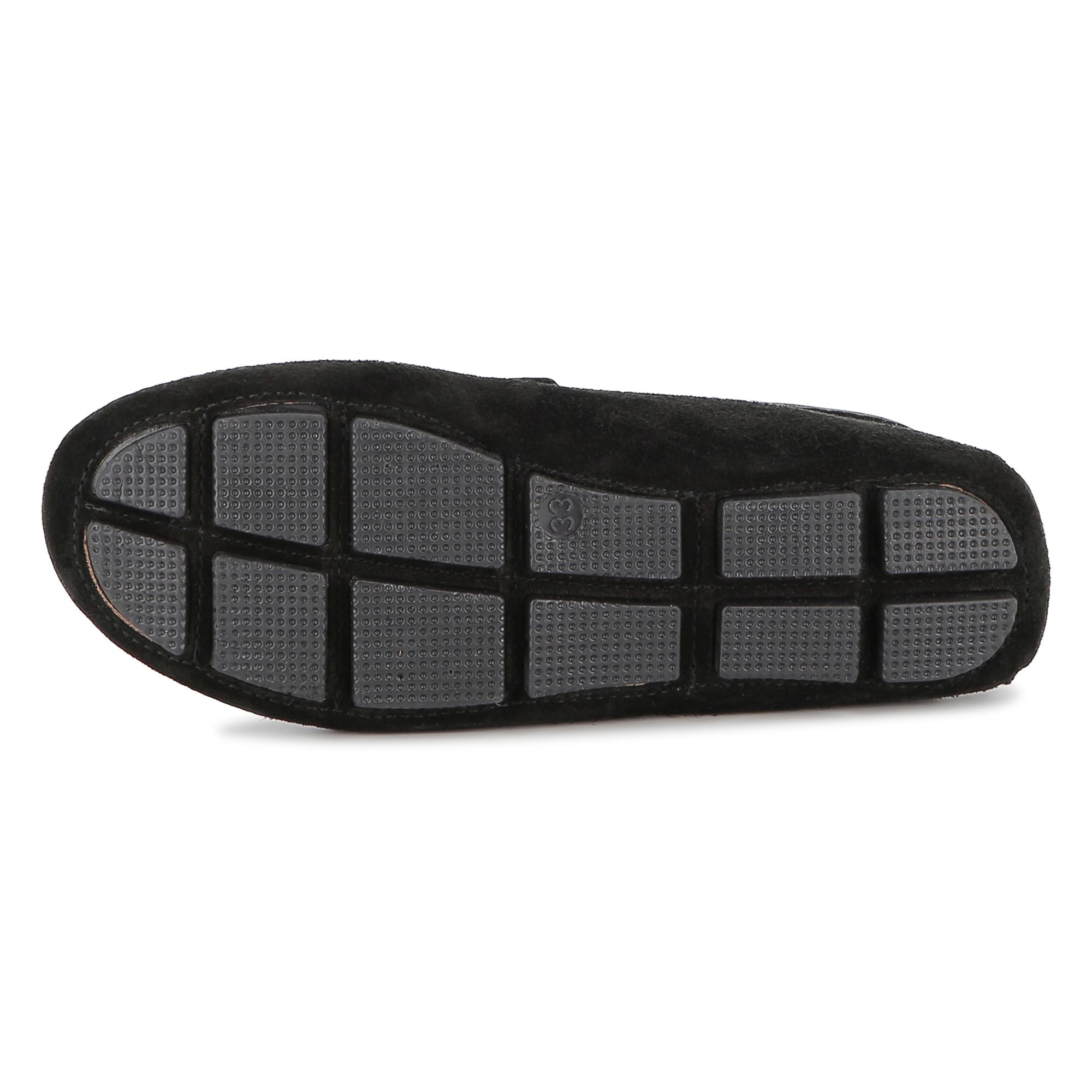 Suede Leather Loafers with Embossed Logo and Tricolour Stripe Embroidery Hugo Boss