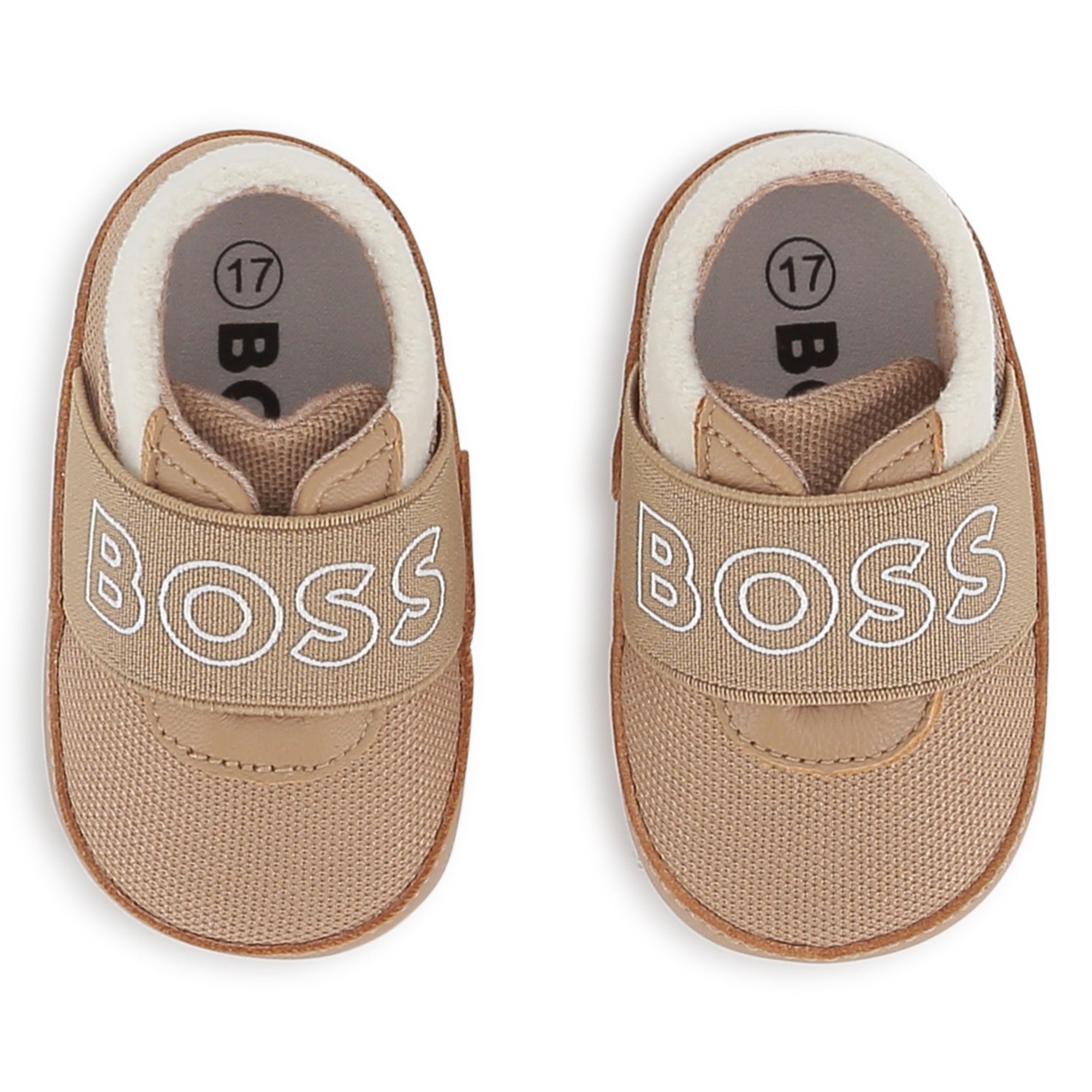 Sheep Leather and Fleece Slippers with Elastic Closure