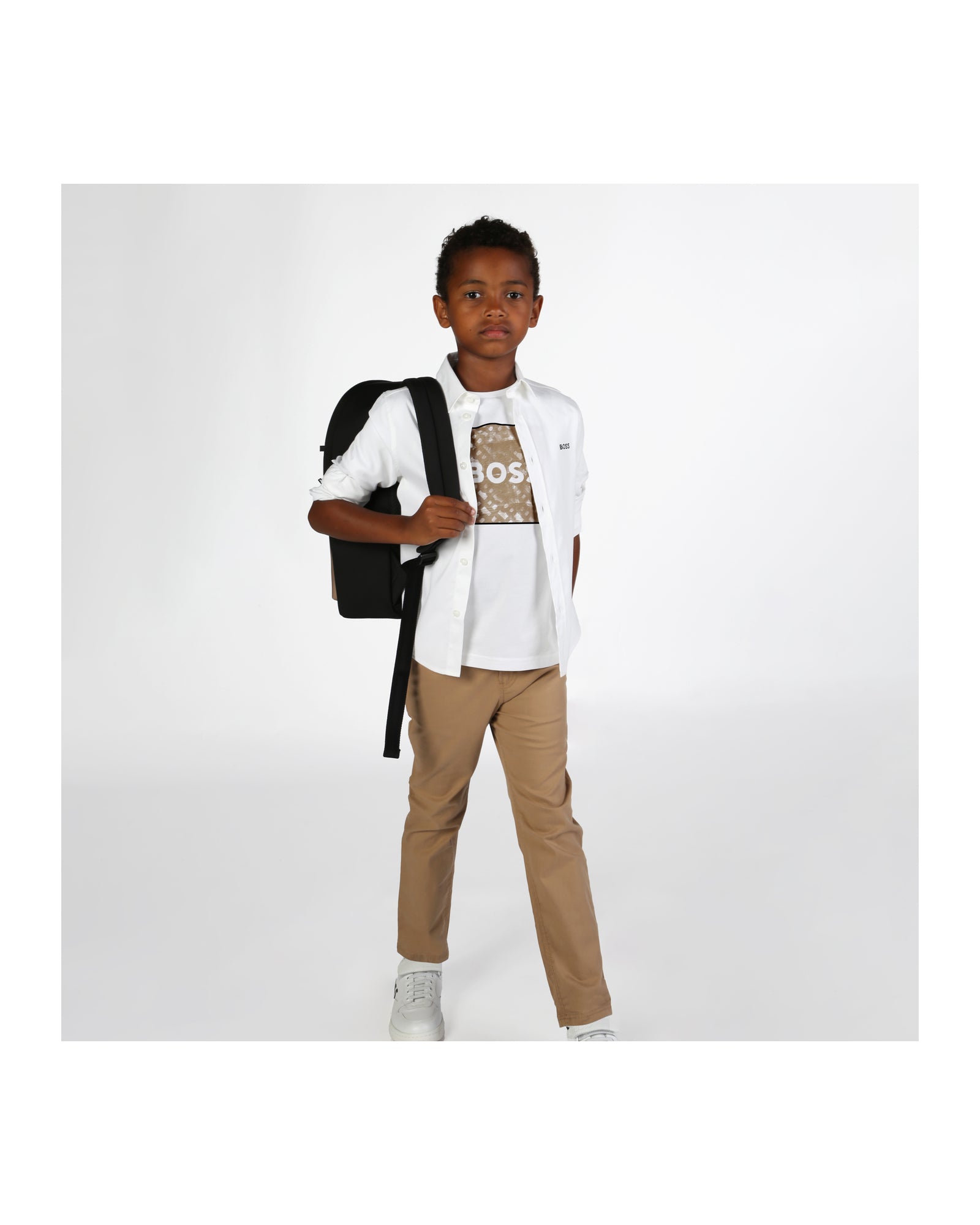 White Oxford Cotton Long Sleeve Shirt Hugo Boss