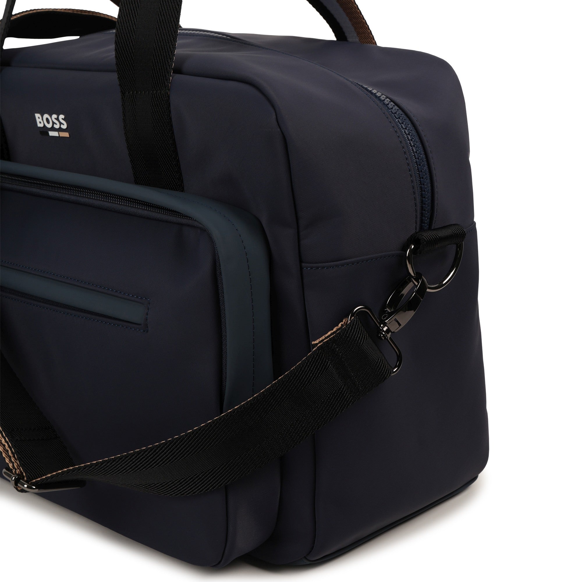 Navy Blue Nylon Changing Bag with Changing Mat and Accessories