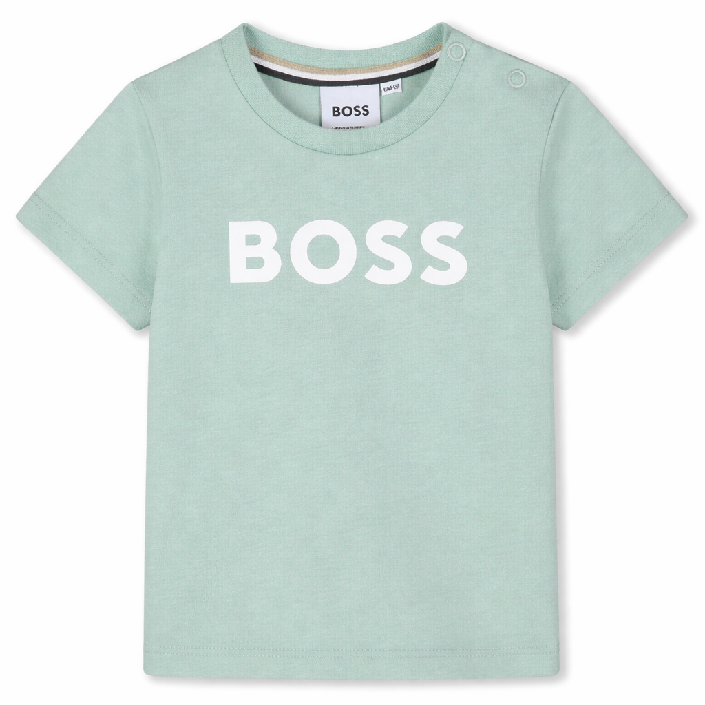 Logo Cotton Jersey T Shirt Hugo Boss