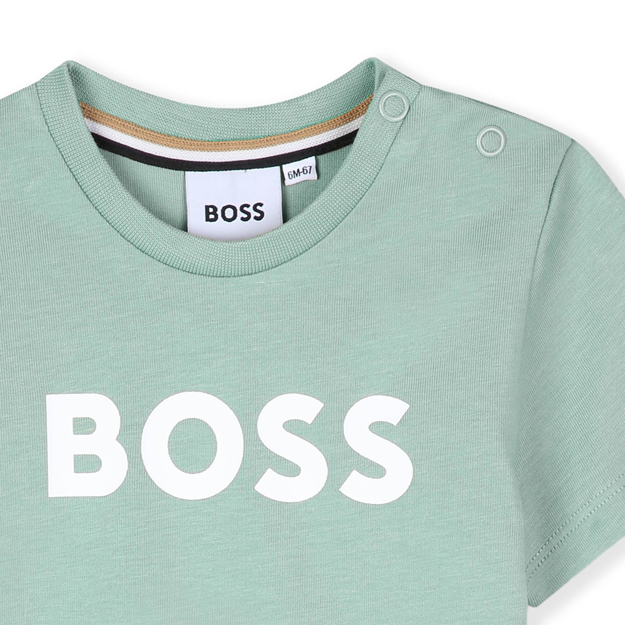 Logo Cotton Jersey T Shirt Hugo Boss