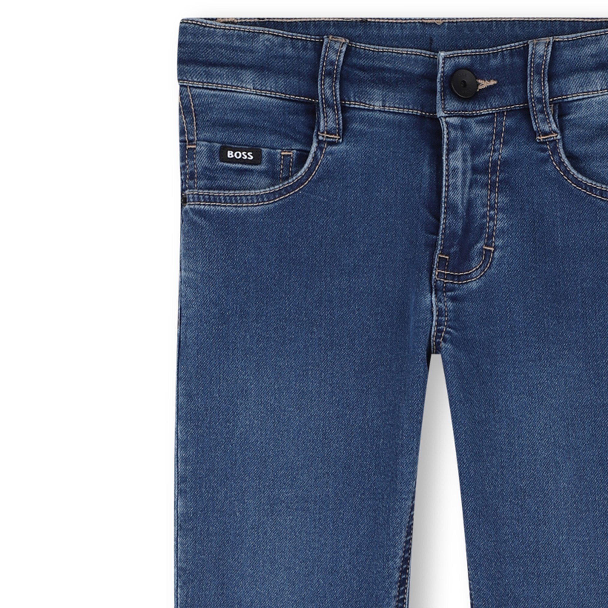 Boys Slim Fit Denim Pants in Blue Hugo Boss