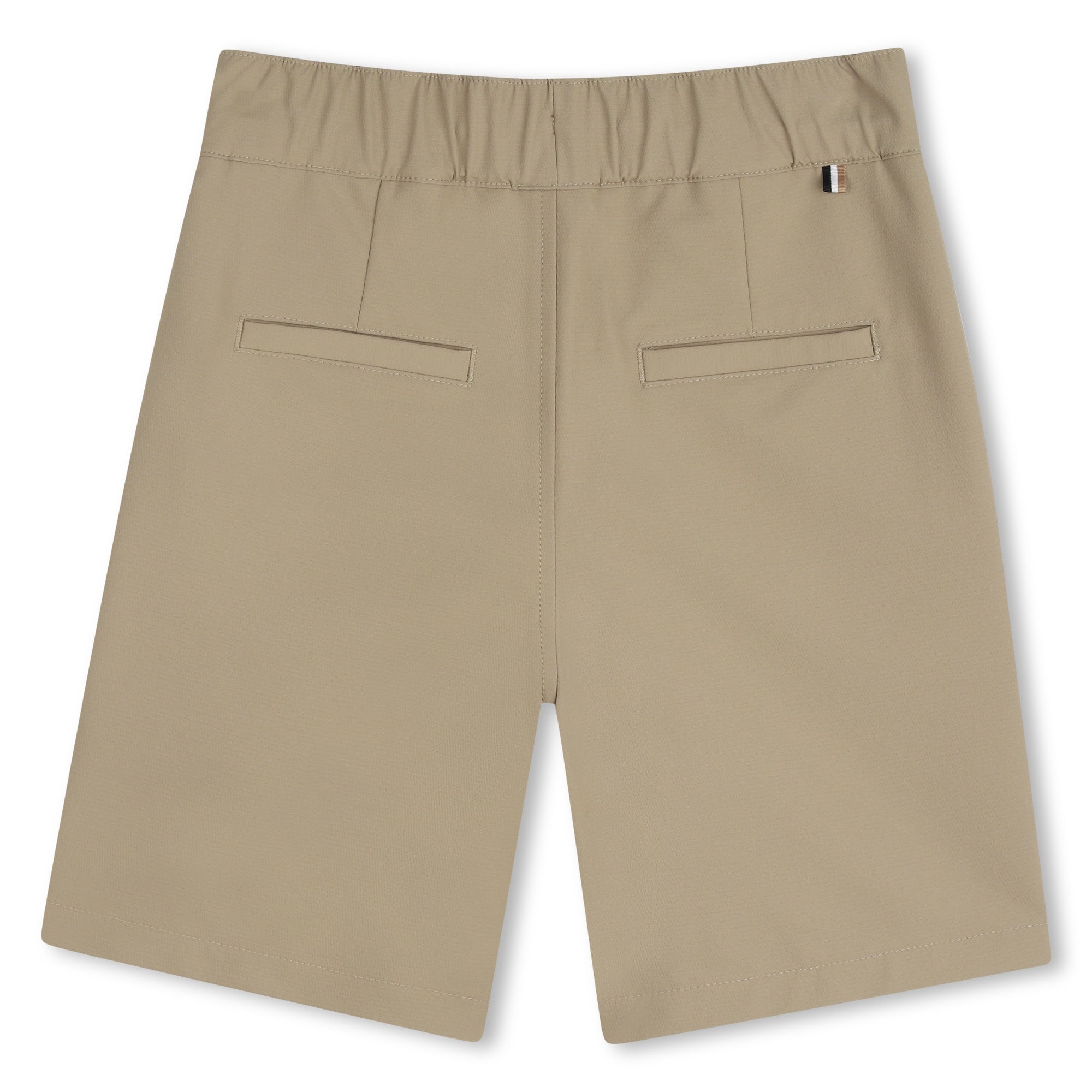 Boys Side-Stripe Stretchy Bermuda Shorts in Navy Hugo Boss