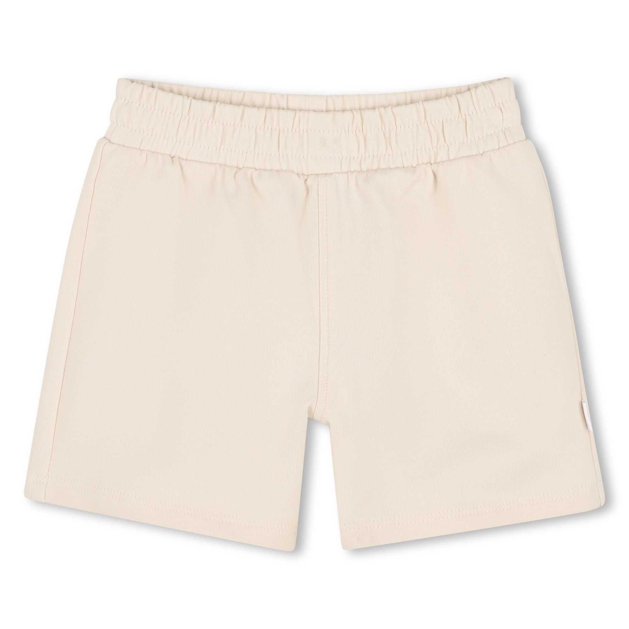 Baby T-Shirt, Sleeveless Hoodie, and Shorts Set in Beige Hugo Boss