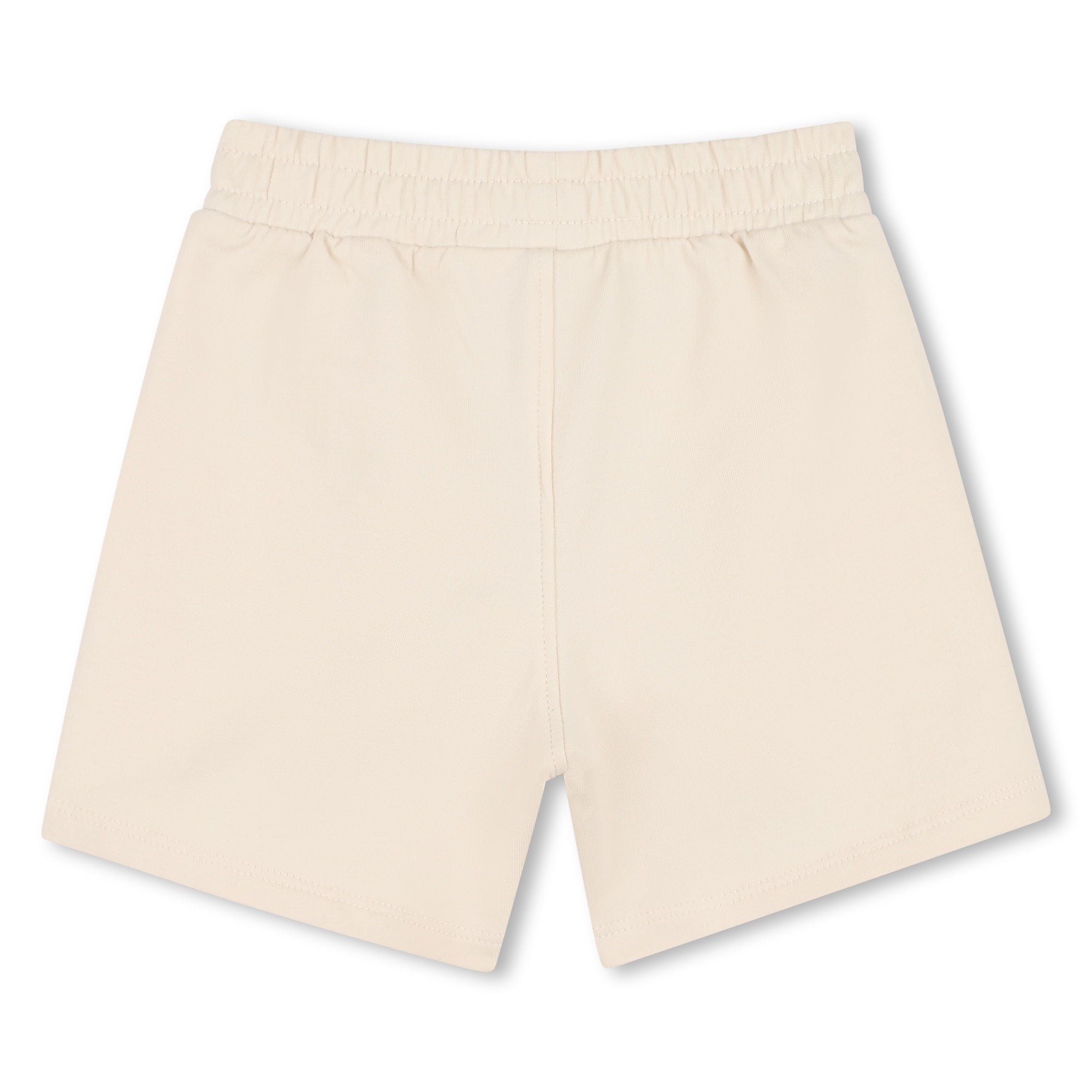 Baby T-Shirt, Sleeveless Hoodie, and Shorts Set in Beige Hugo Boss