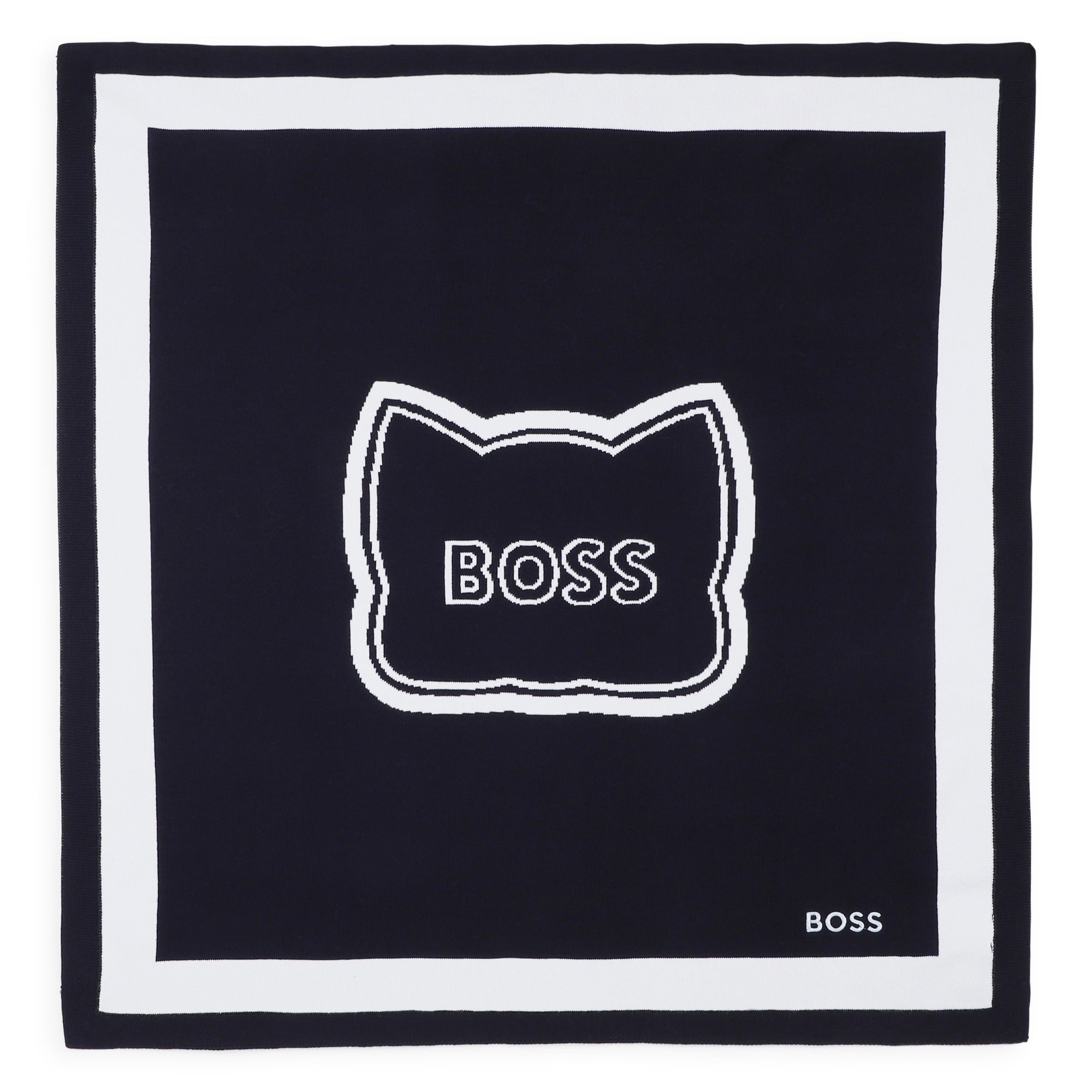 Baby "My First Blanket" in Navy and White Hugo Boss