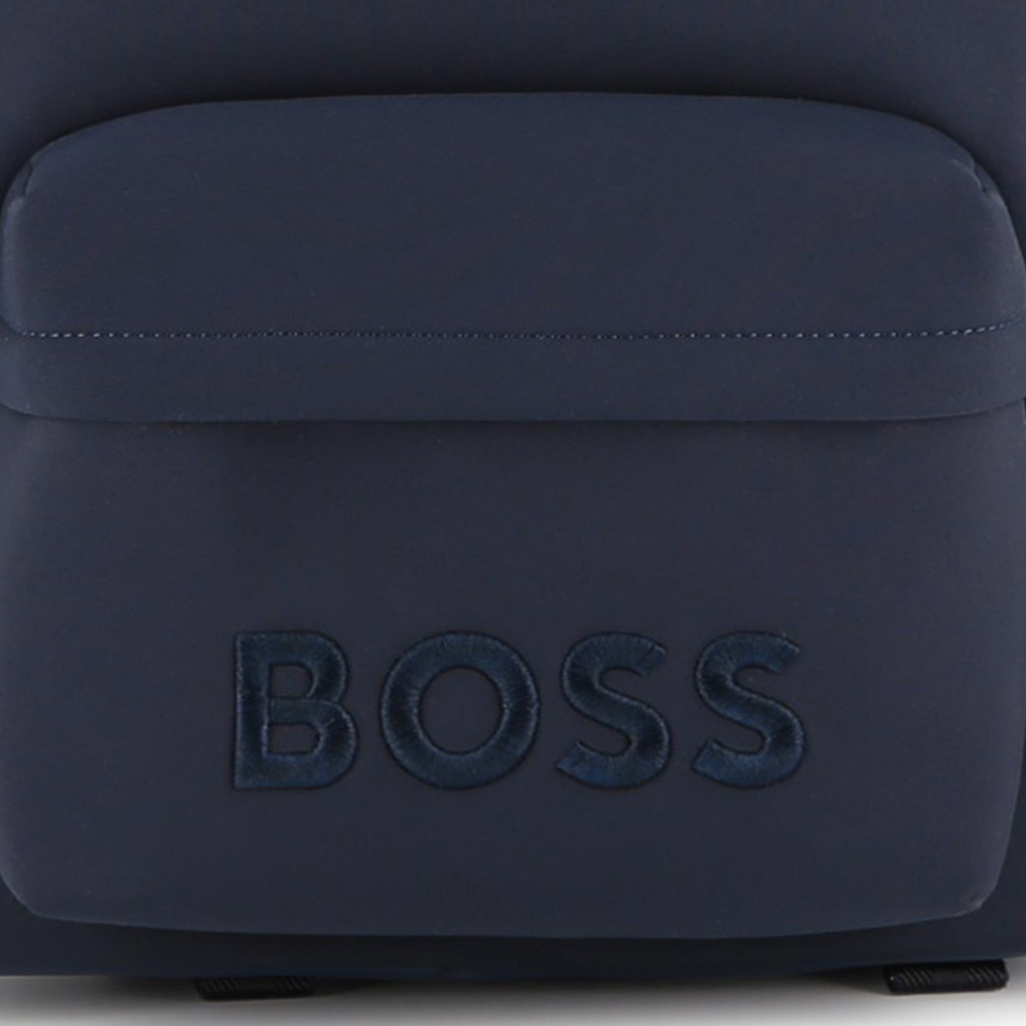 Boys Logo Matte Backpack in Navy Hugo Boss