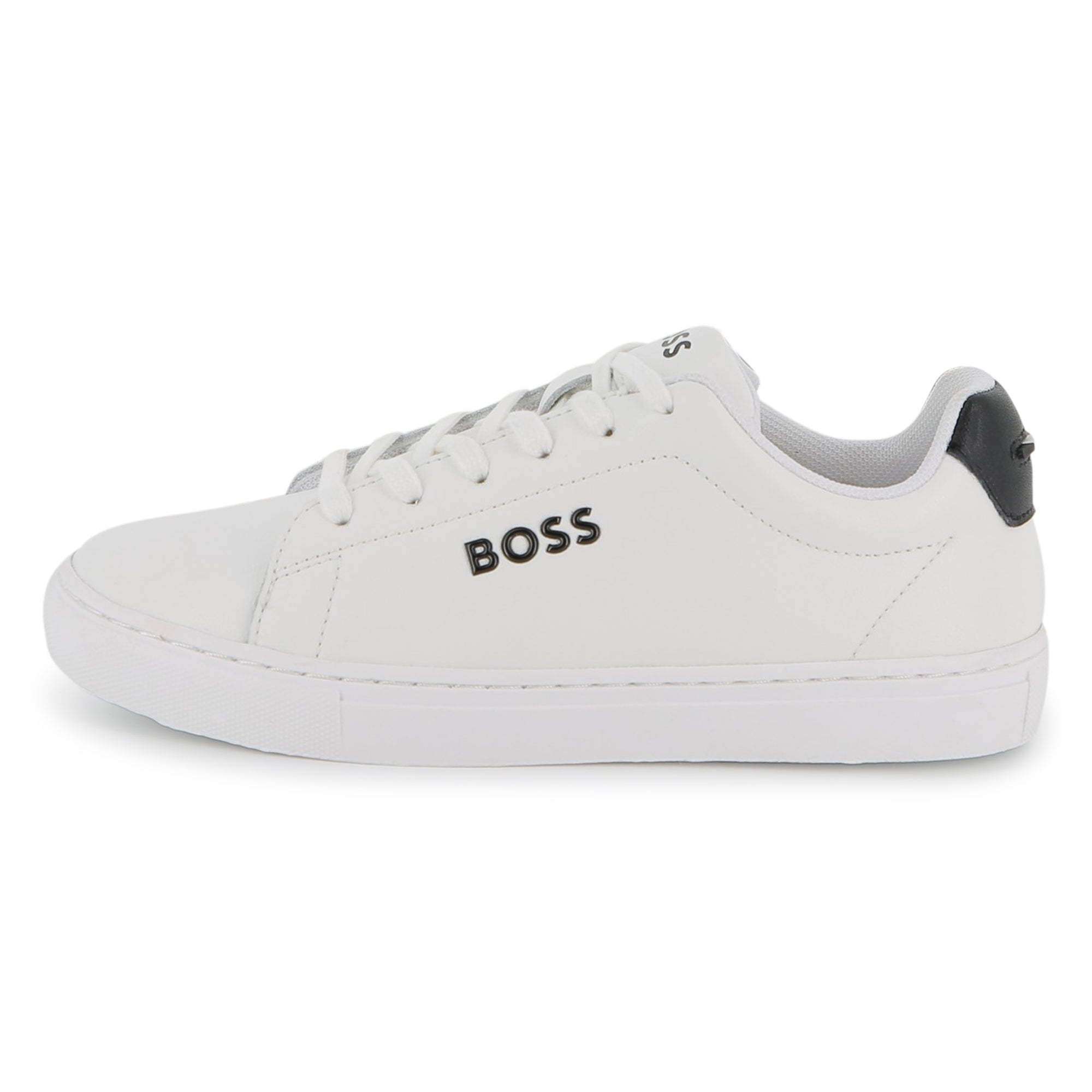 Leather Sneakers with Lace-Up Closure Hugo Boss