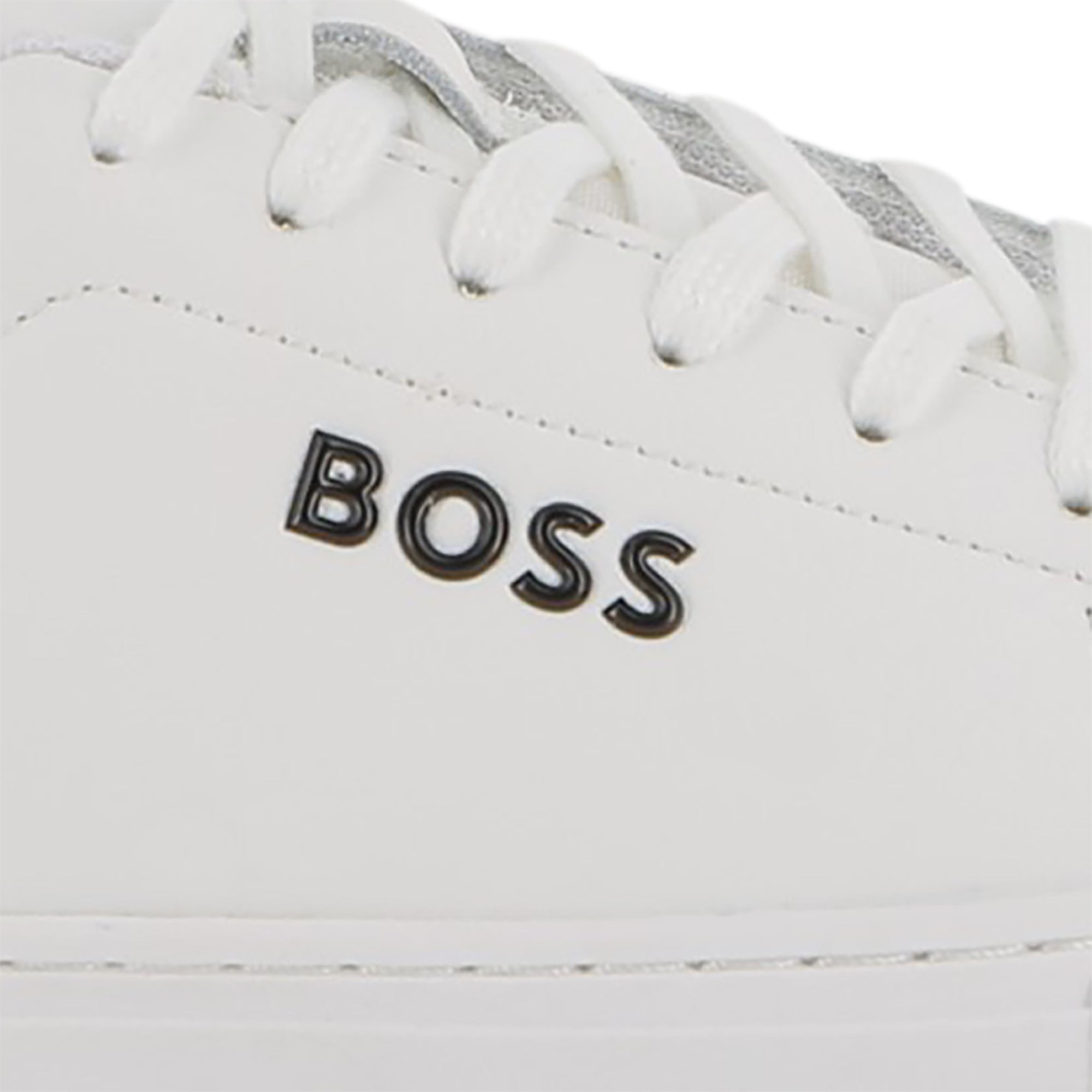 Leather Sneakers with Lace-Up Closure Hugo Boss