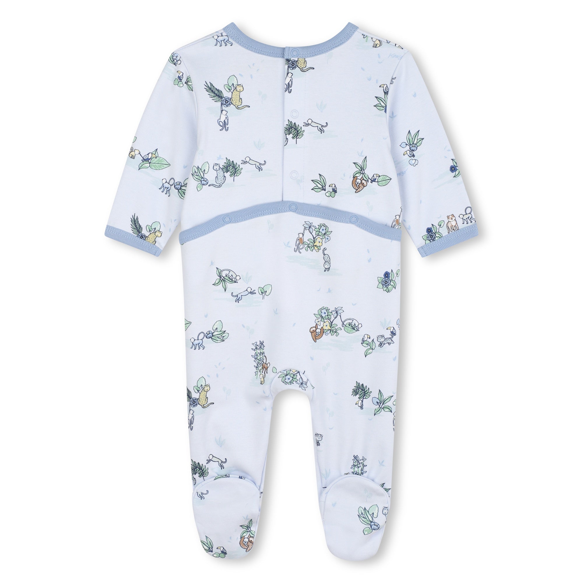 Allover Print Pyjamas, Bib & Beanie Set