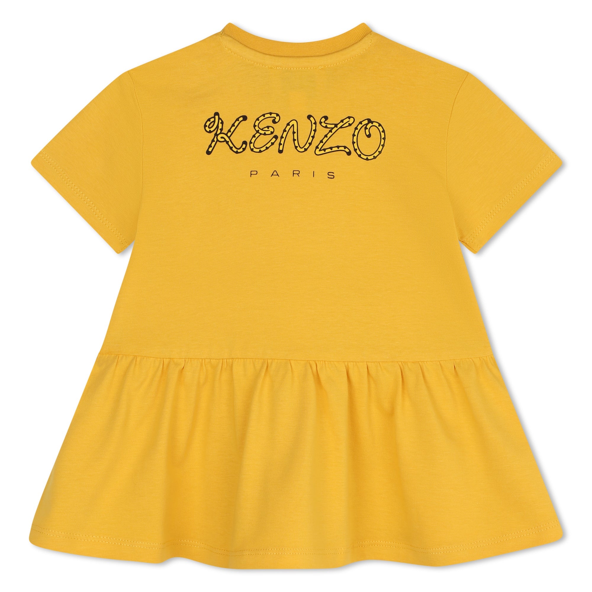 Yellow Tiger Print Dress Kenzo