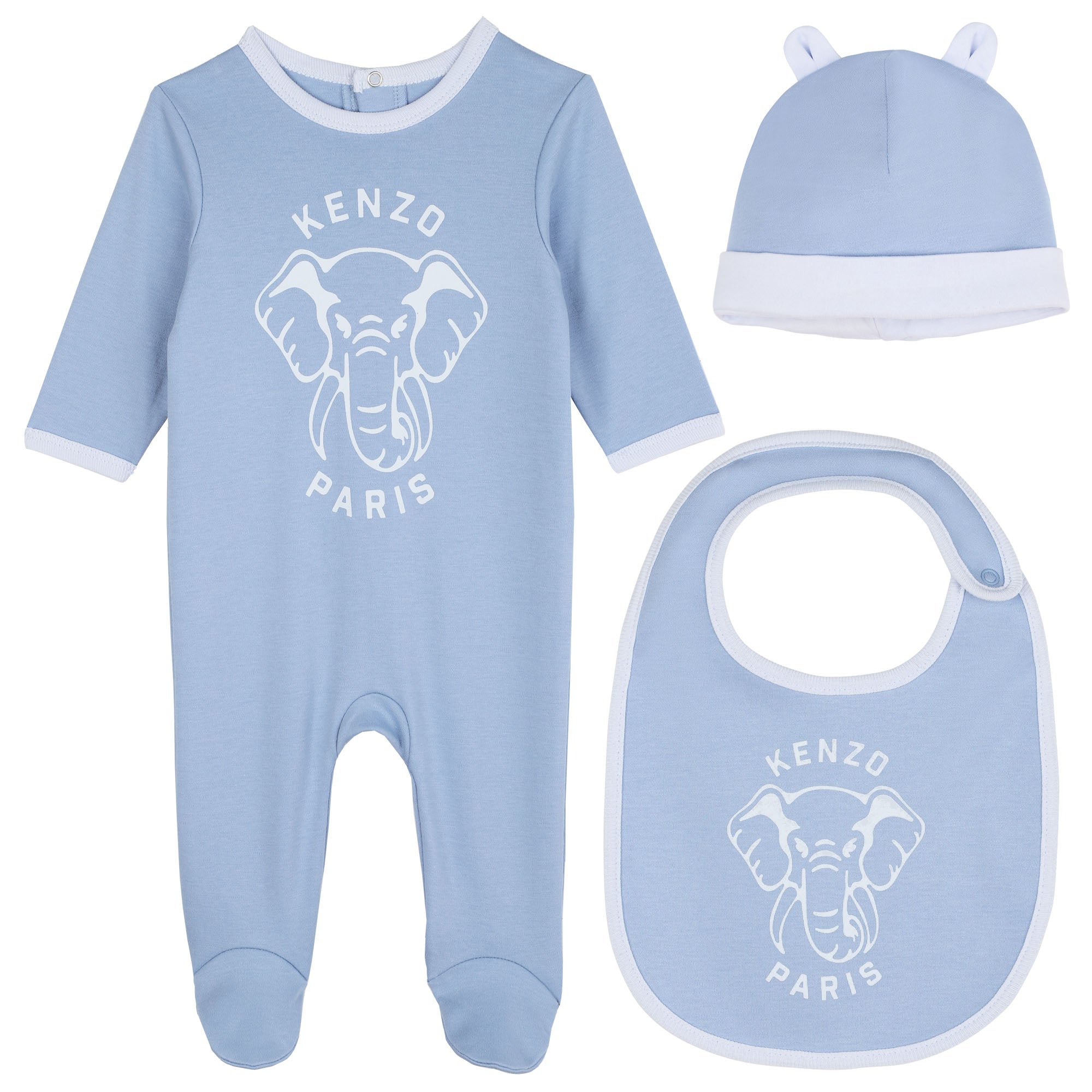 Kenzo Kids PJs, Bib & Hat Set
