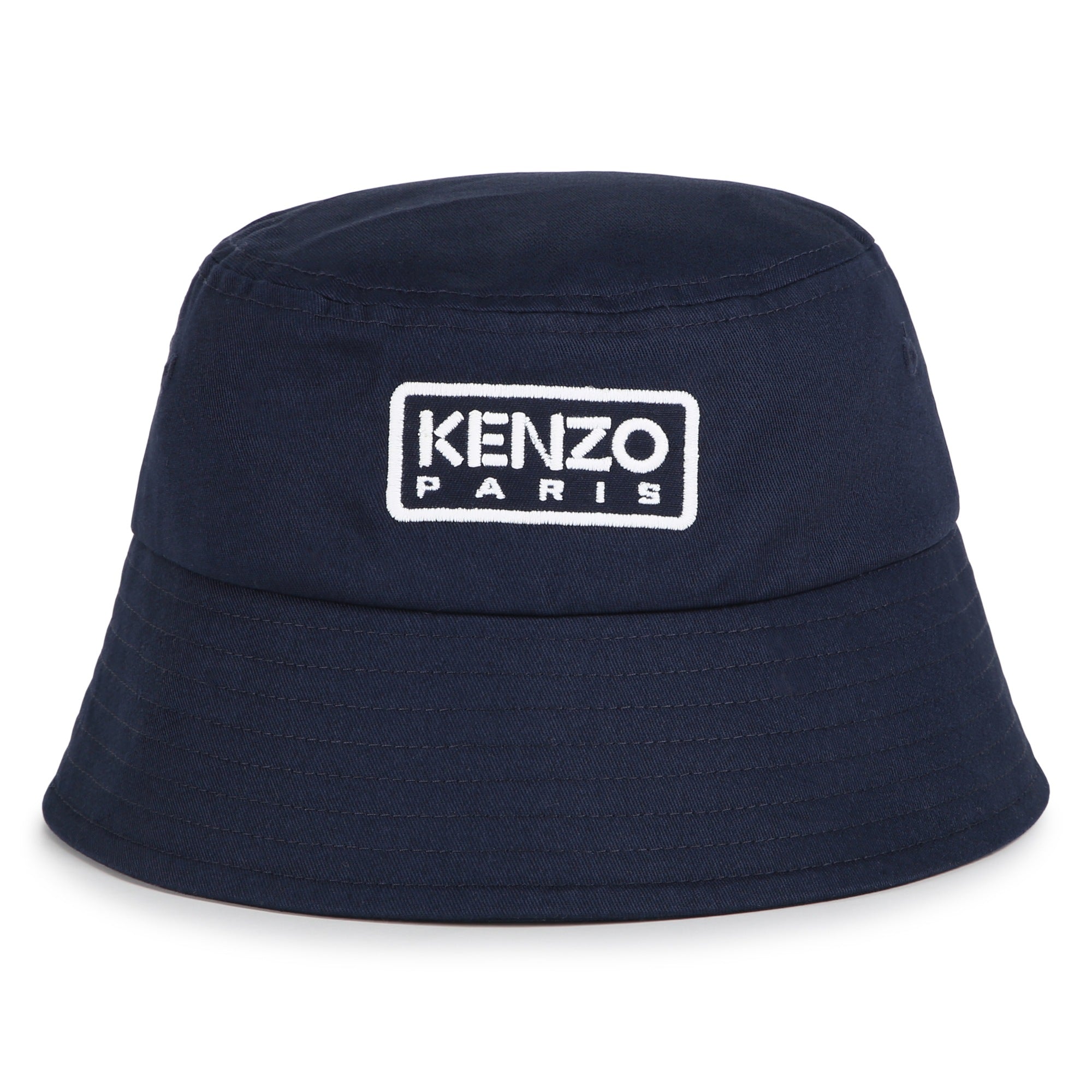 Navy Bucket Hat with Embroidered Badge Kenzo